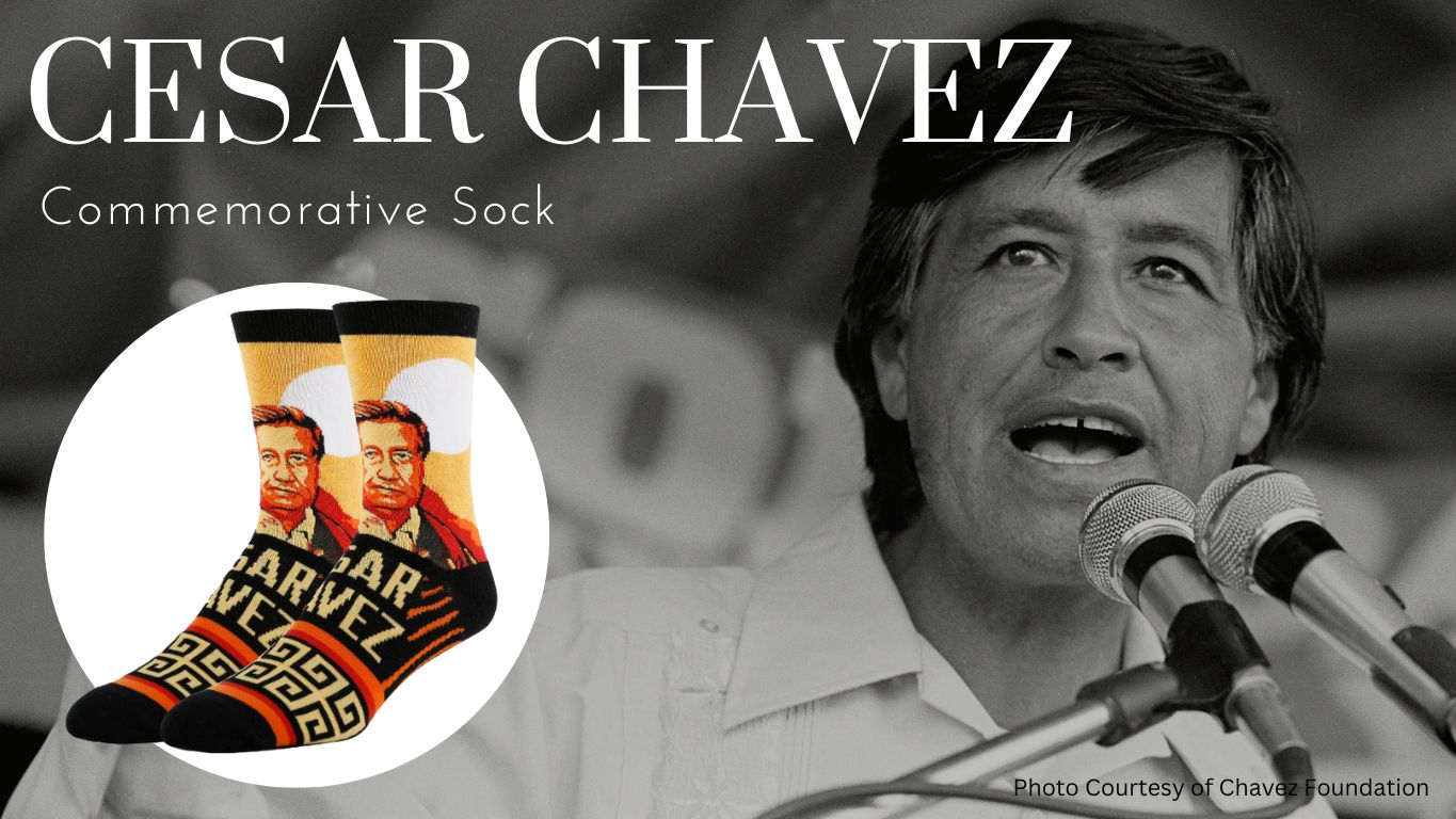 Walking in the Legacy: Cesar Chavez Commemorative Sock