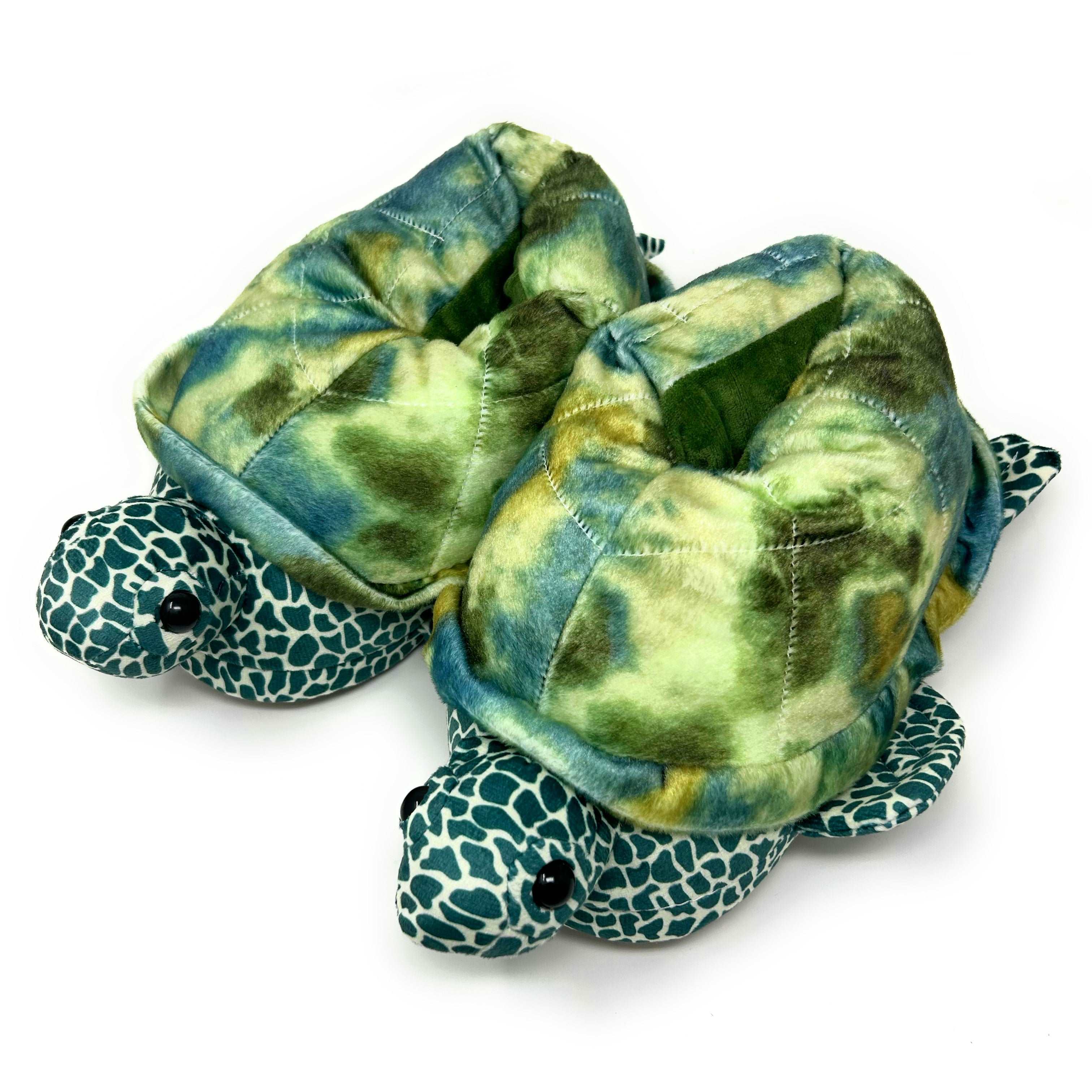 Bertie the Sea Turtle Fuzzy Non-Slip Slippers for Women Oooh