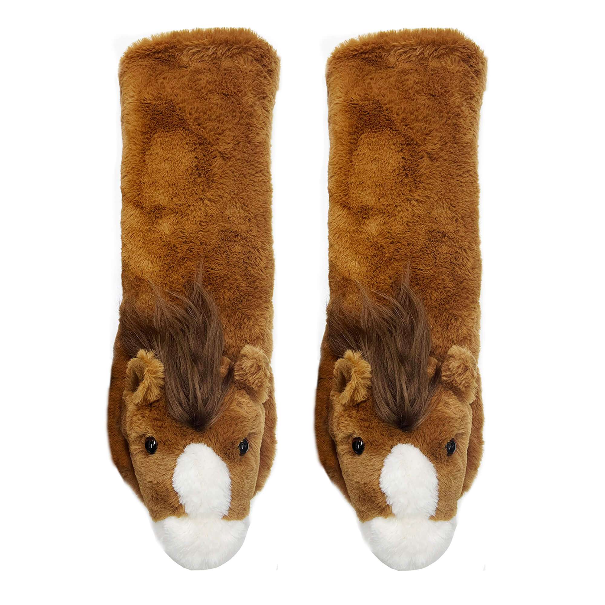 Horse Play Plush Slipper Socks for Kids Oooh Yeah! Socks