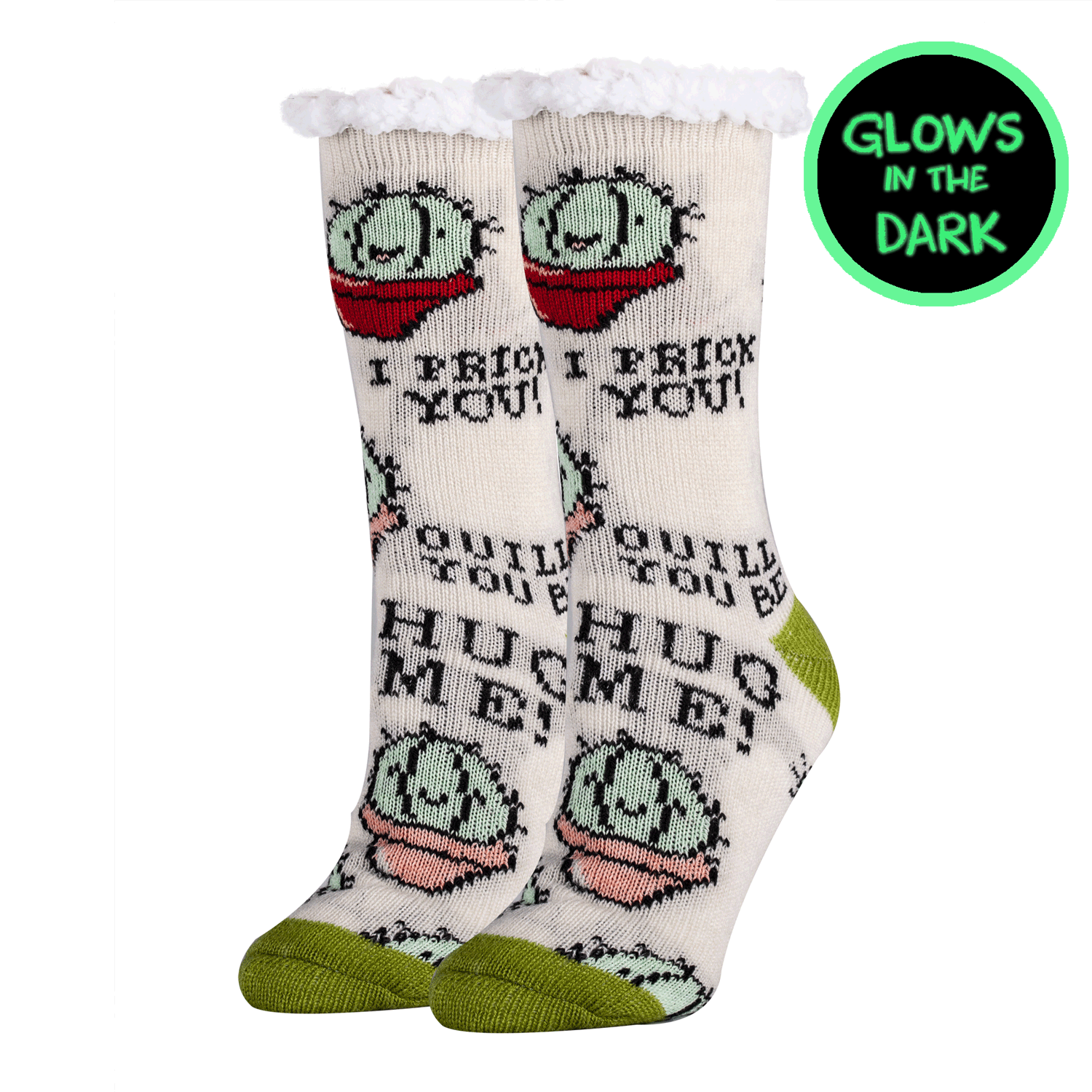 Love Succs Glow In The Dark Slipper Socks for Women Oooh Yeah! Socks