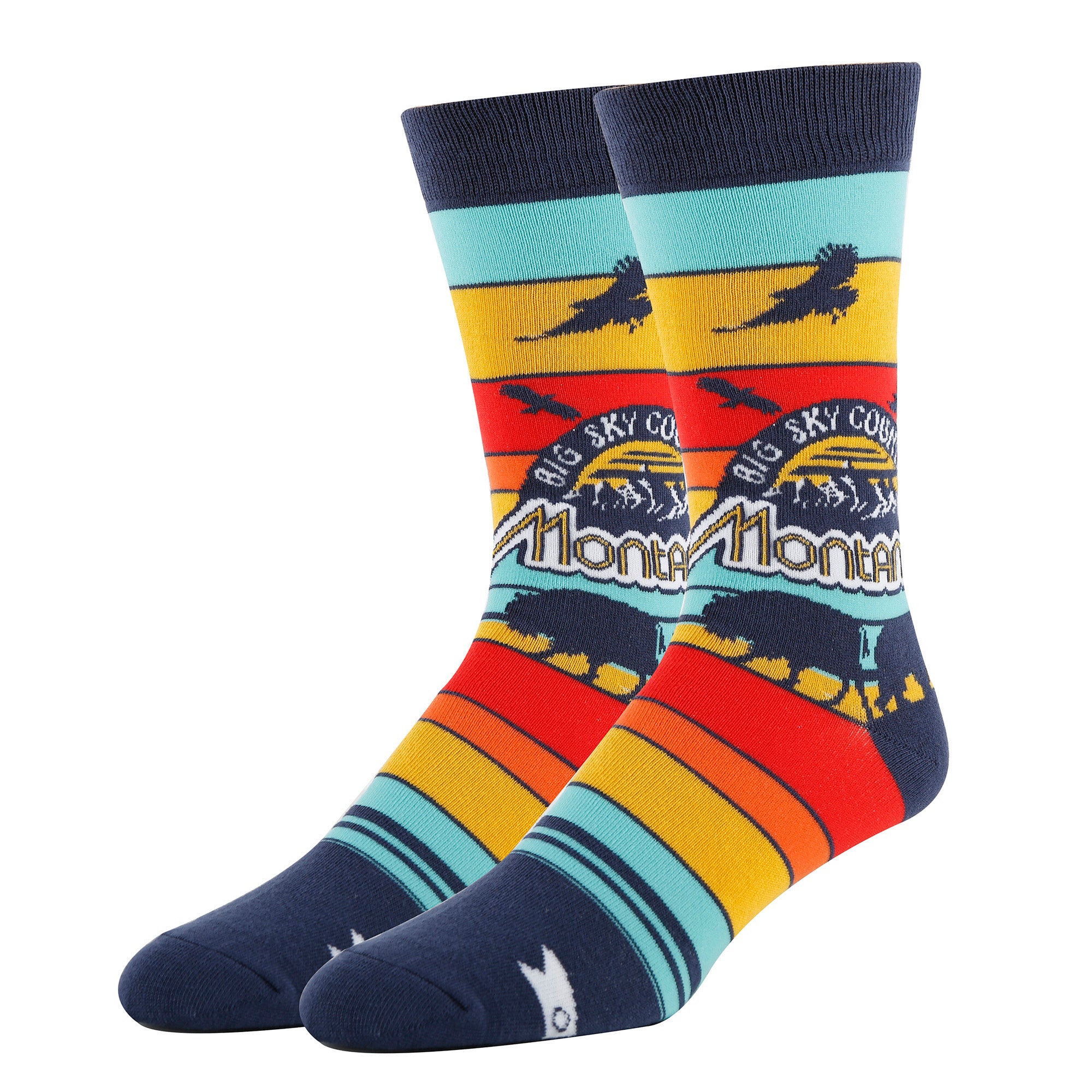 Montana Socks | Funny Crew Socks for Men