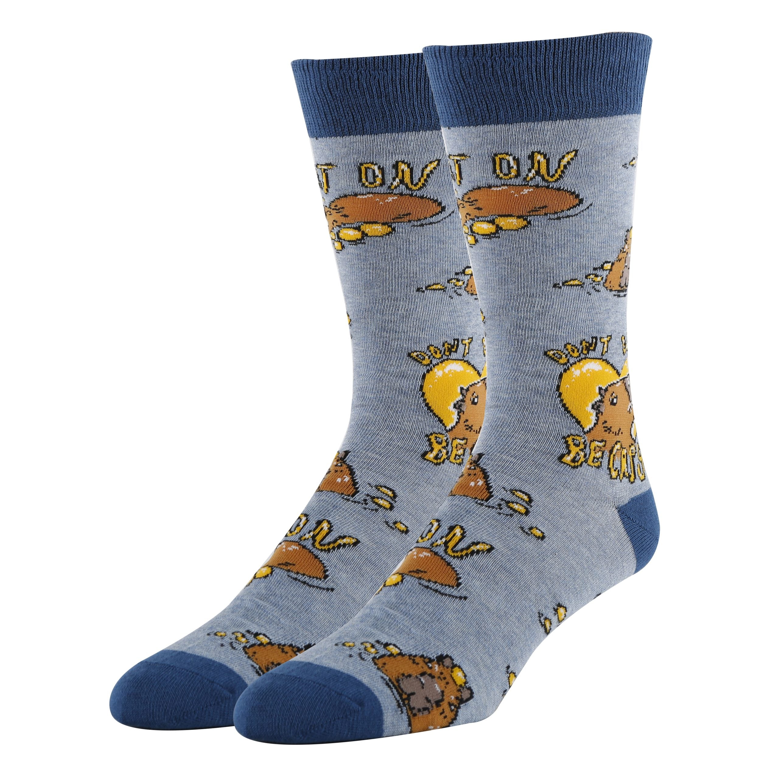 Be Capy Socks | Funny Crew Socks for Men