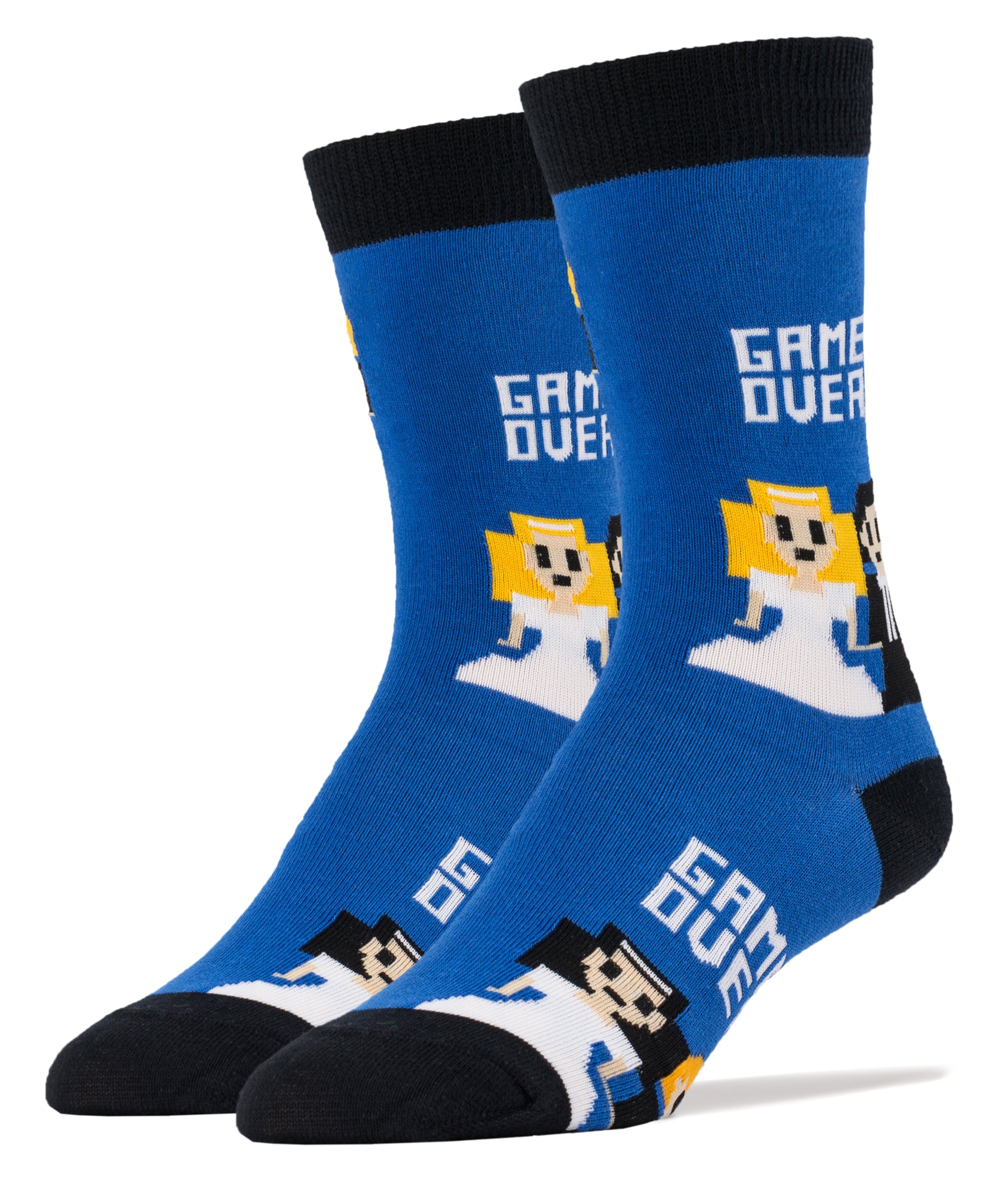 Game Over Socks Novelty Crew Socks For Men Oooh Yeah! Socks