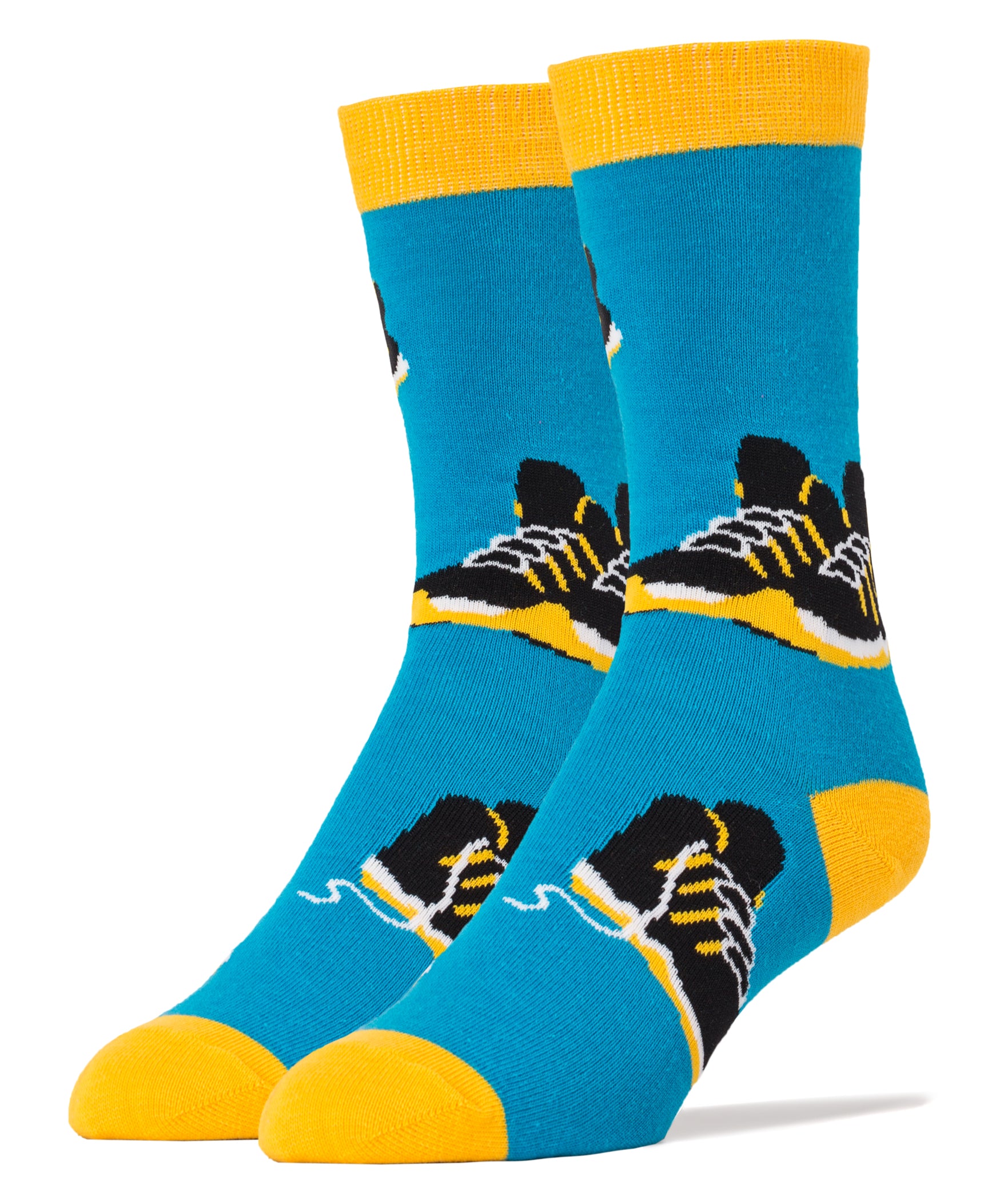 Sneaker Head Socks | Novelty Crew Socks For Men