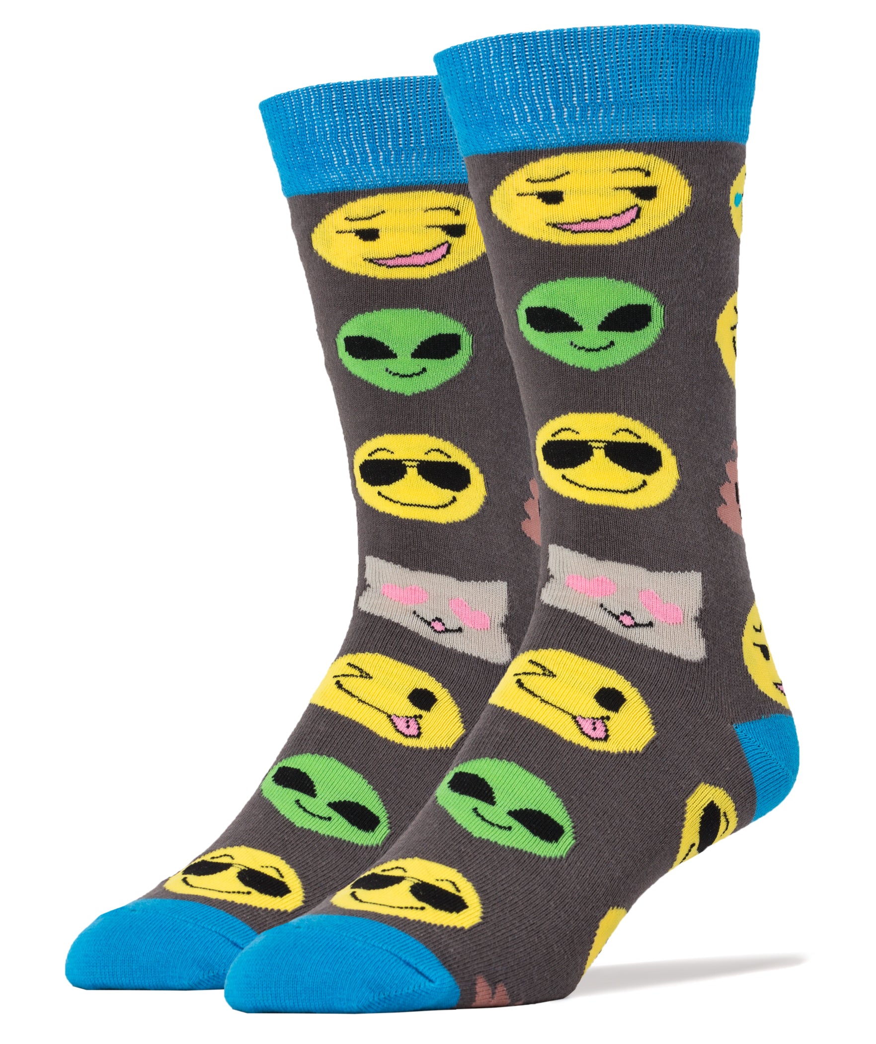 Emoji Me Socks | Novelty Crew Socks For Men