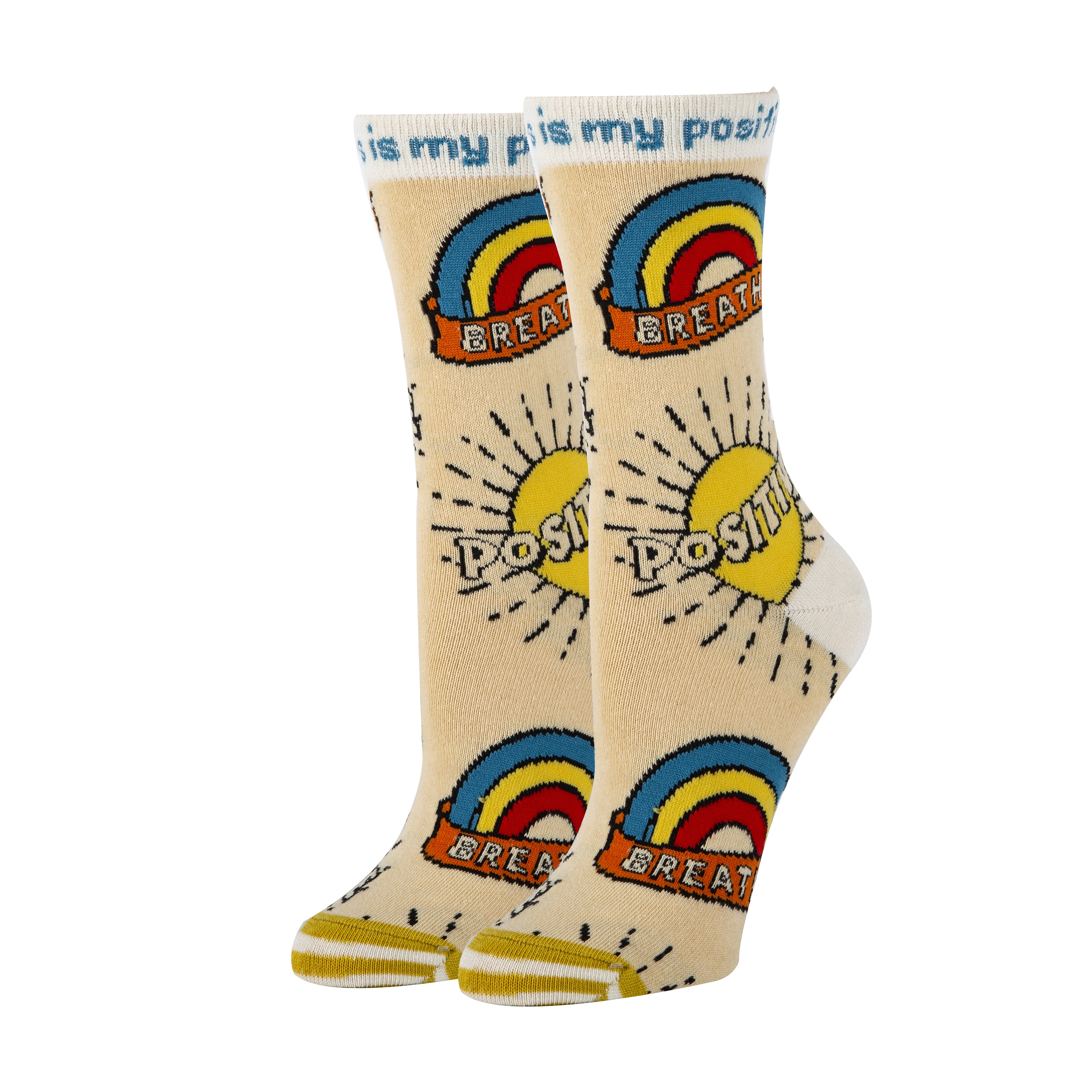 Positive Crew Socks, Novelty Socks For Women
