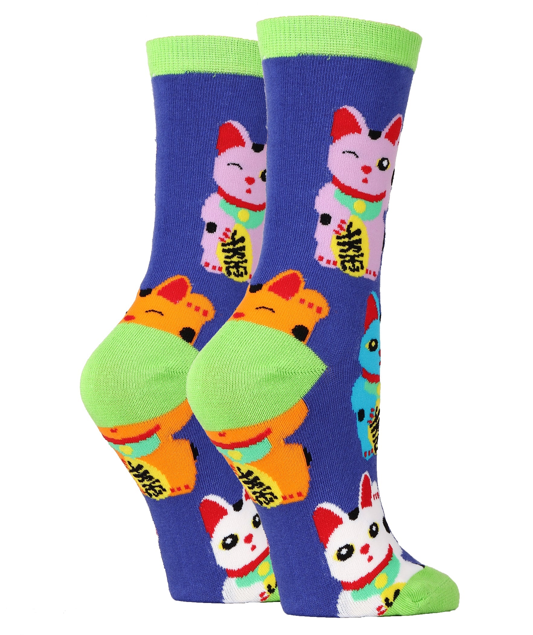 good-luck-cat-womens-crew-sock-cat-socks-2-oooh-yeah-socks