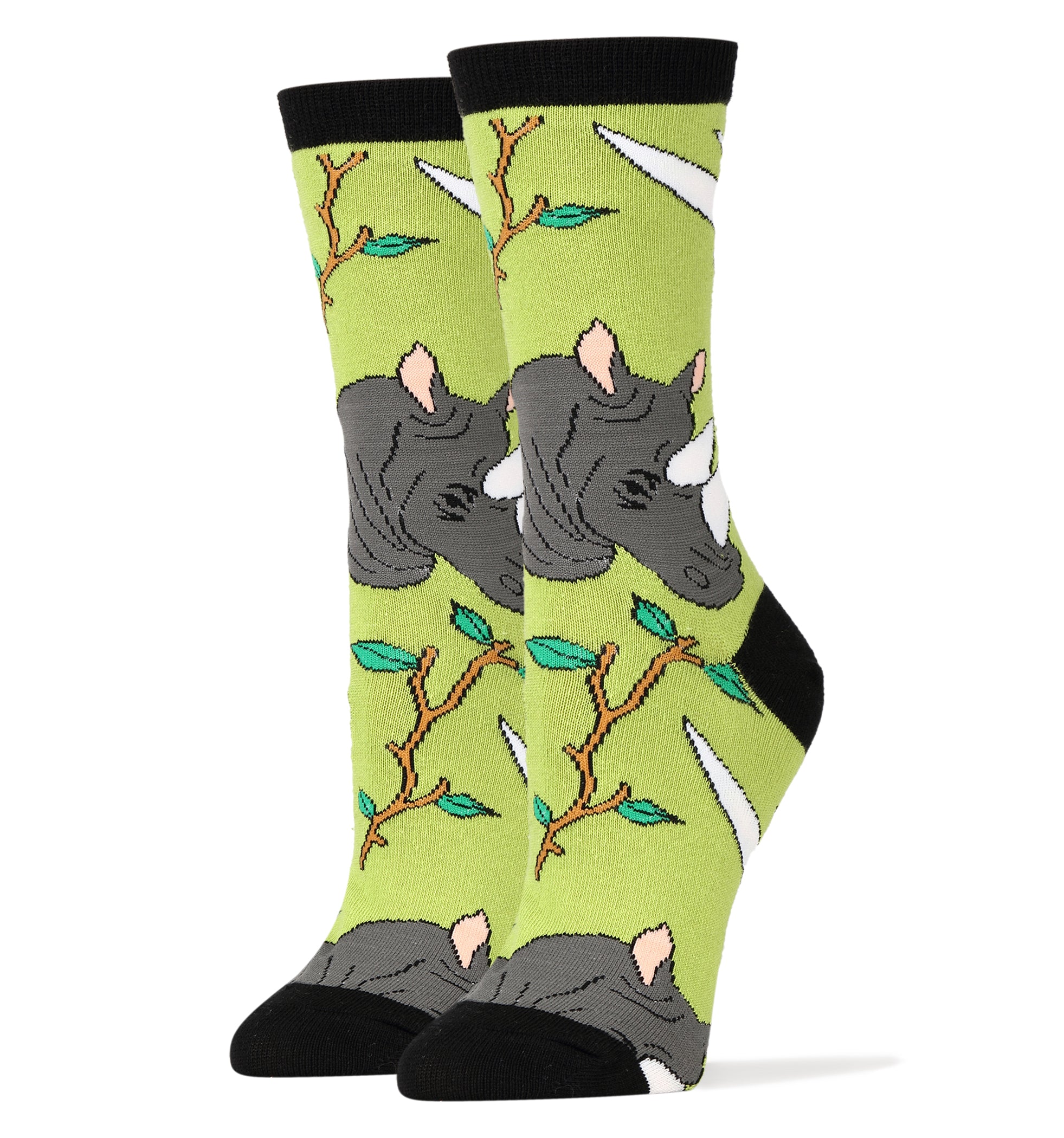 Rhinoz Socks | Novelty Crew Socks For Women