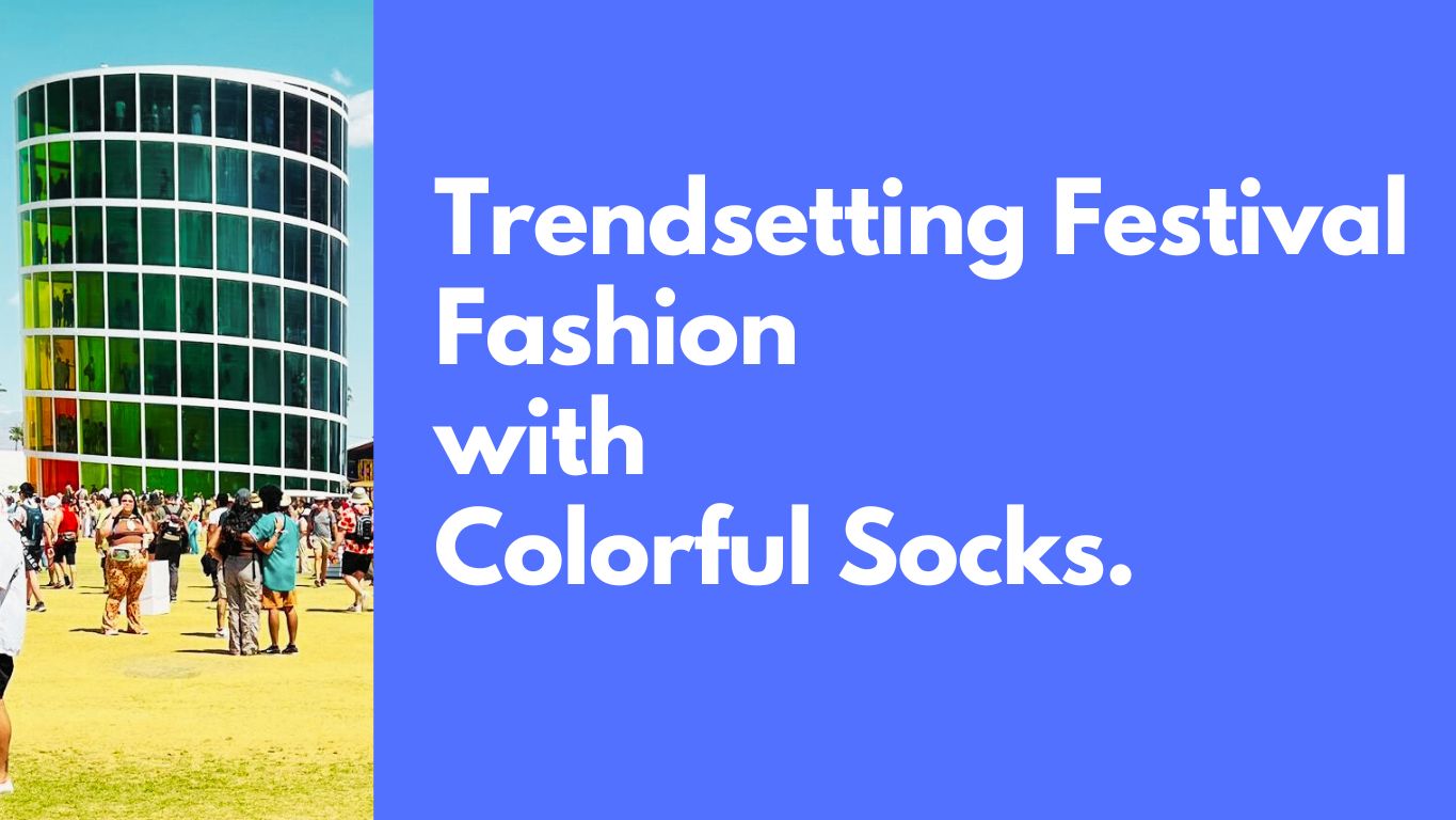 Trendsetting Festival Fashion with Colorful Socks