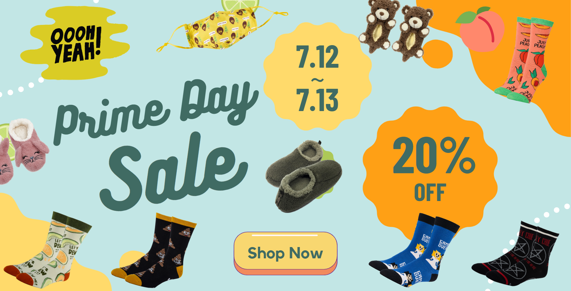 Oooh Yeah Prime Day Deals for Socks and Slippers