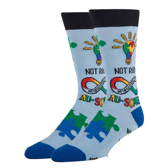 AU-SOME! Socks | Funny Crew Socks for Men