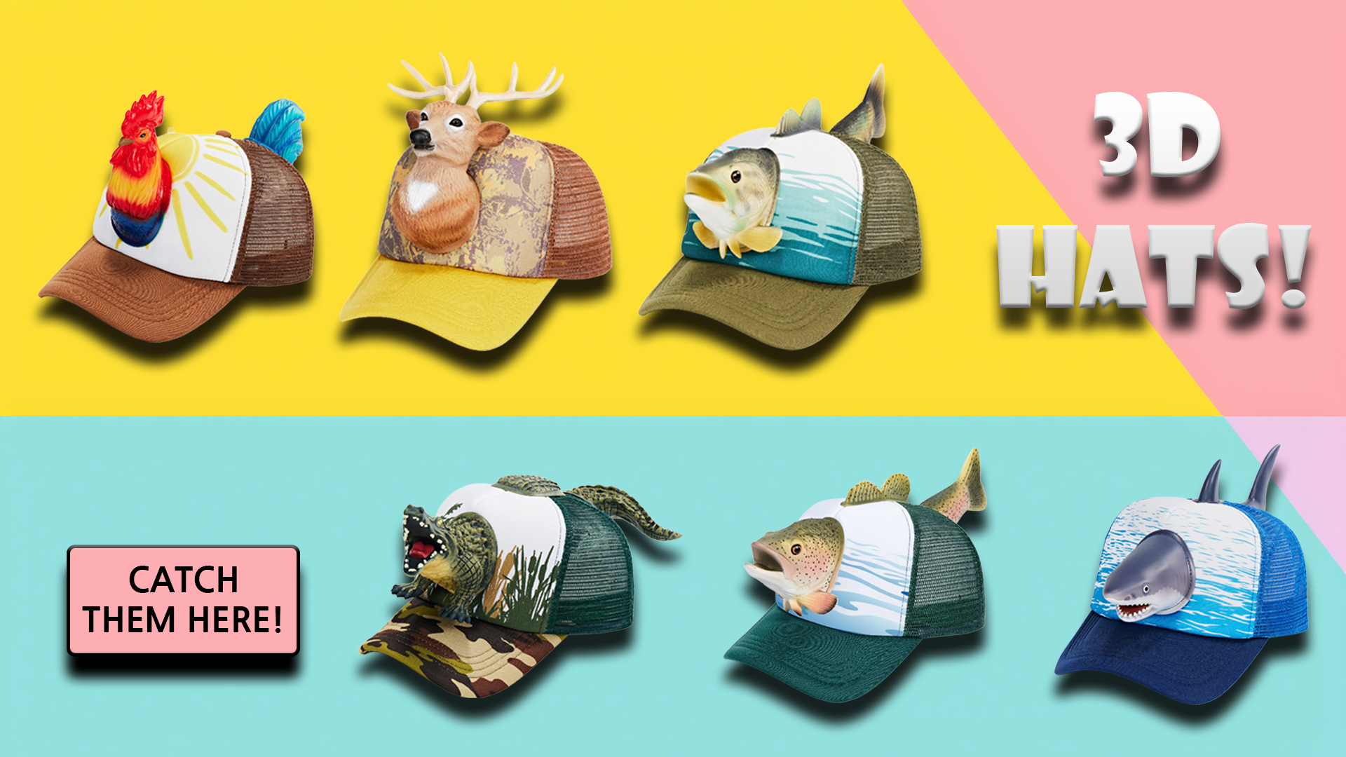 3d hats banner