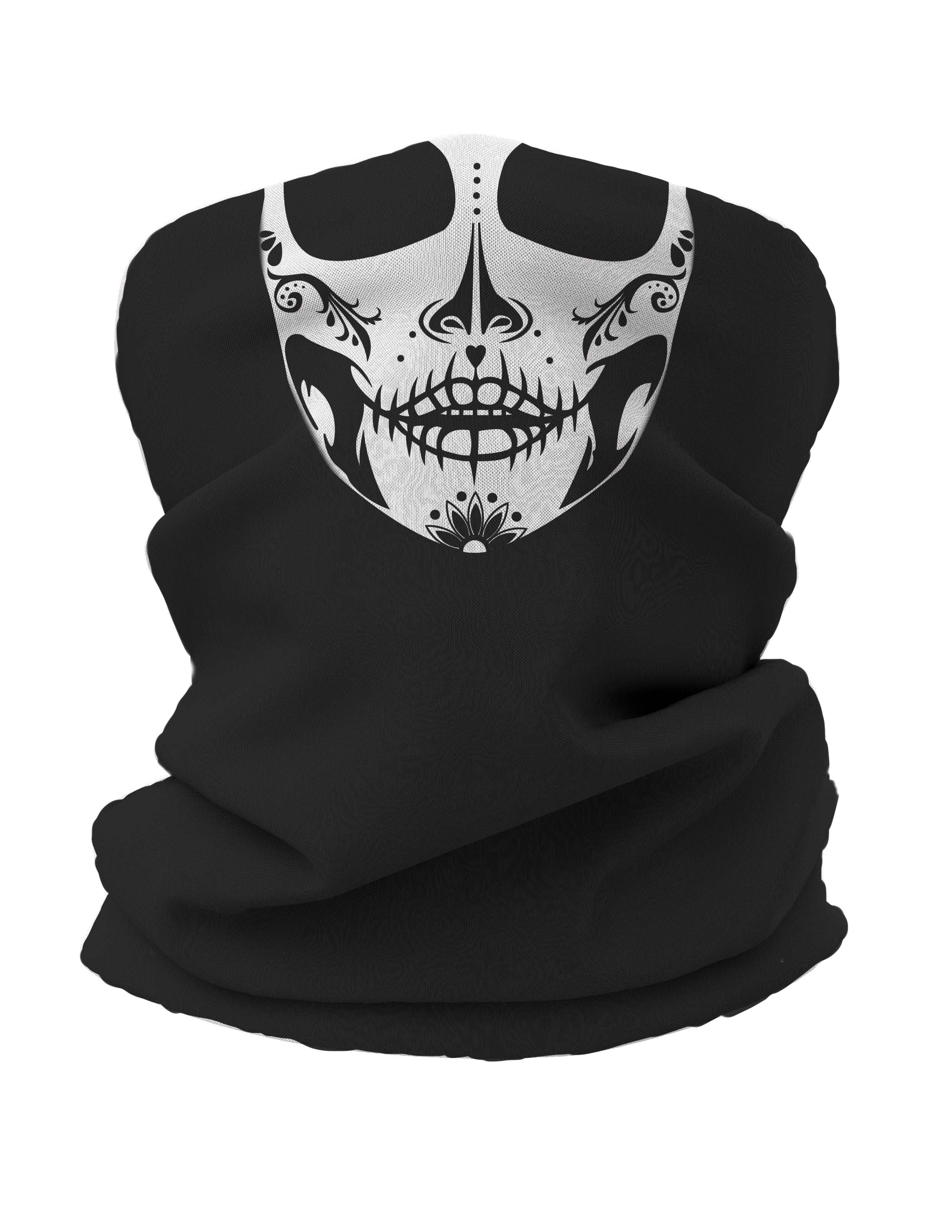 Dia Muertos Bandana, Gaiter Neck & Face Covering