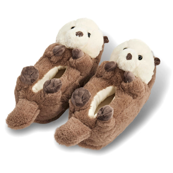 Pair of otter-shaped women's slippers