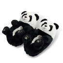 Pair of panda-shaped women's slippers 
