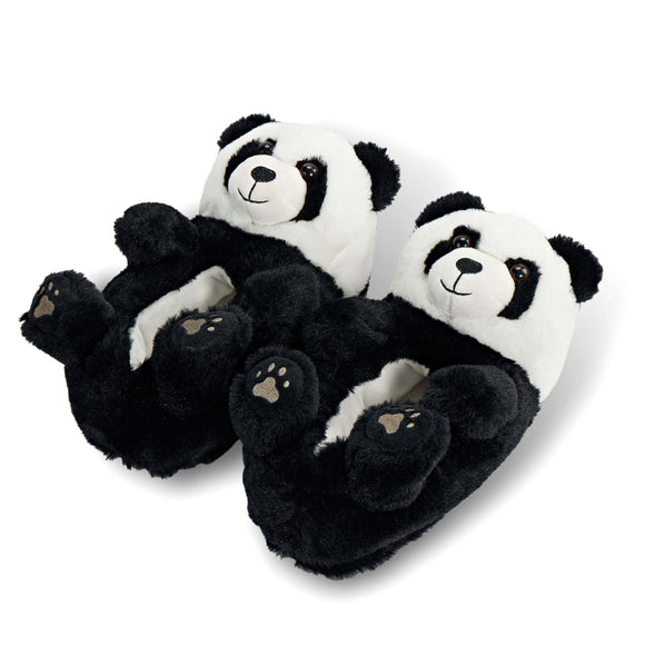 Pair of panda-shaped women's slippers 