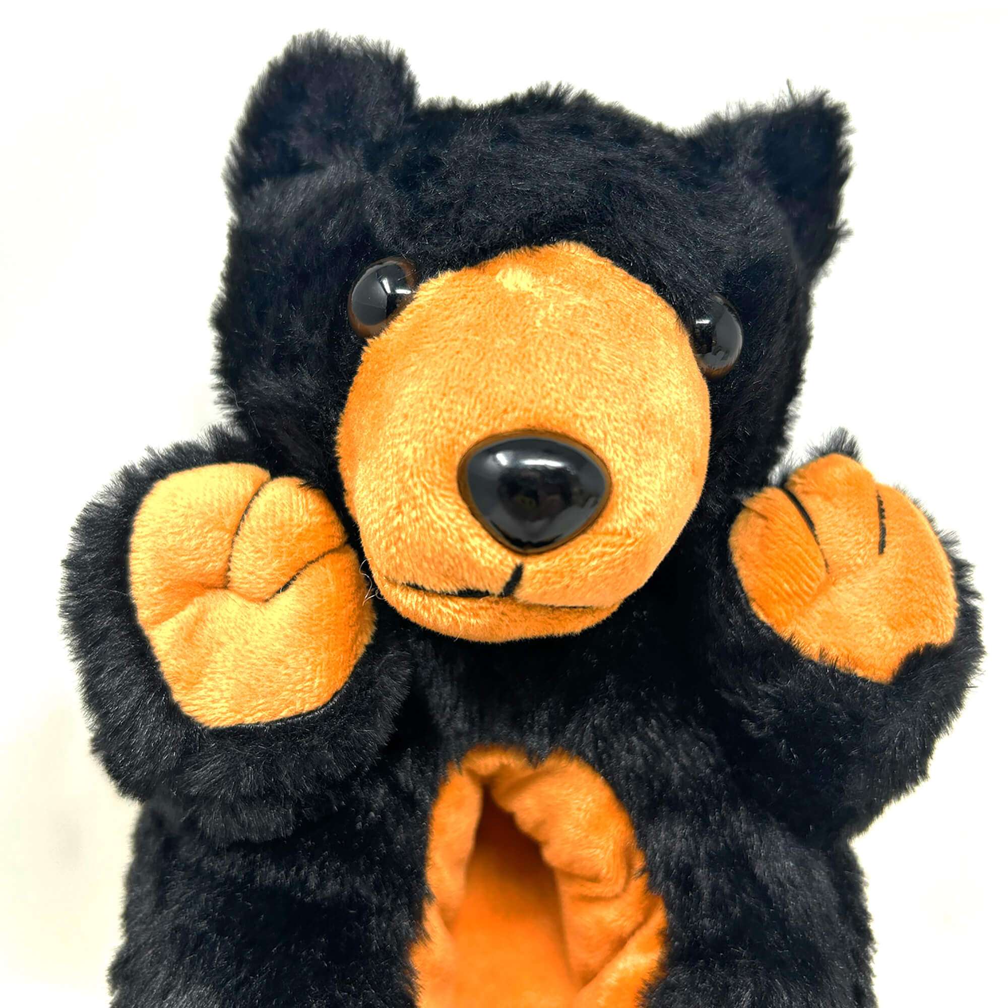 Happy Feet Black Bear Slippers – Cozy Animal Slippers For Adults & Kids – As Seen On Shark Tank
