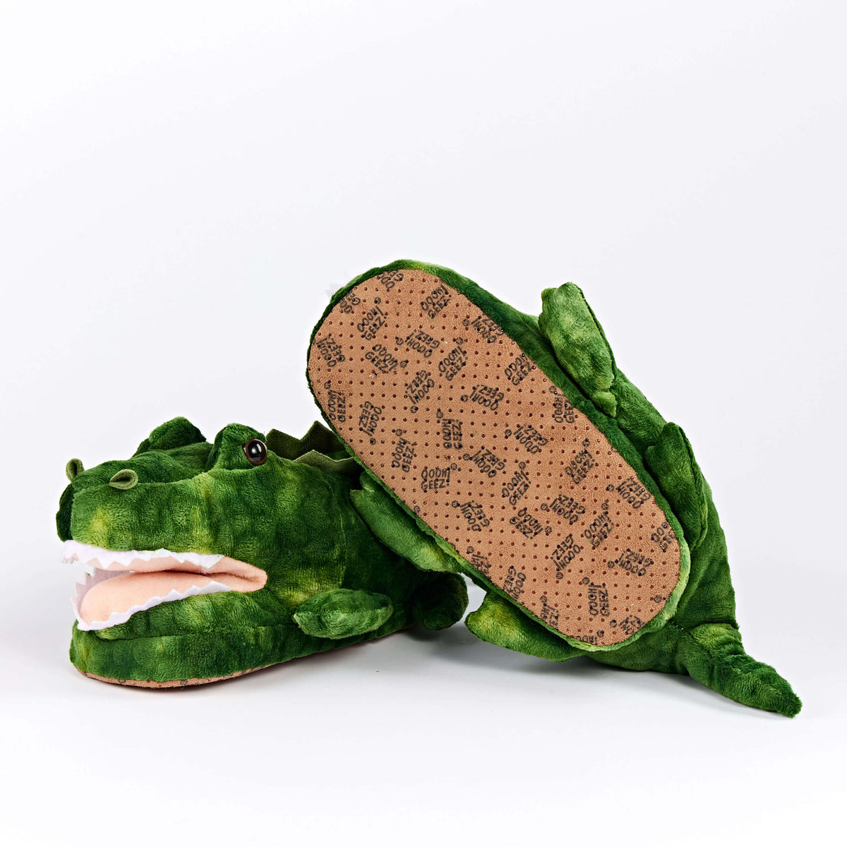 Alagator Slippers Swampy the Alligator Plush Slippers for Womens | Oooh Yeah! Socks