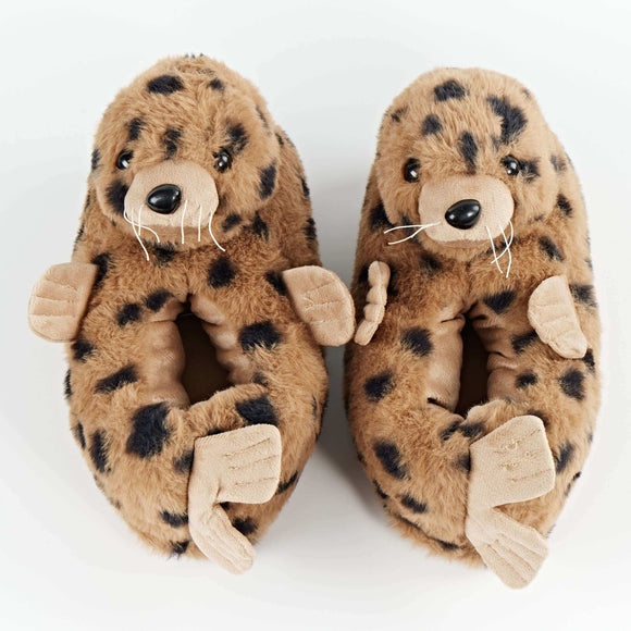 Atlas the Harbor Seal Kids Slippers