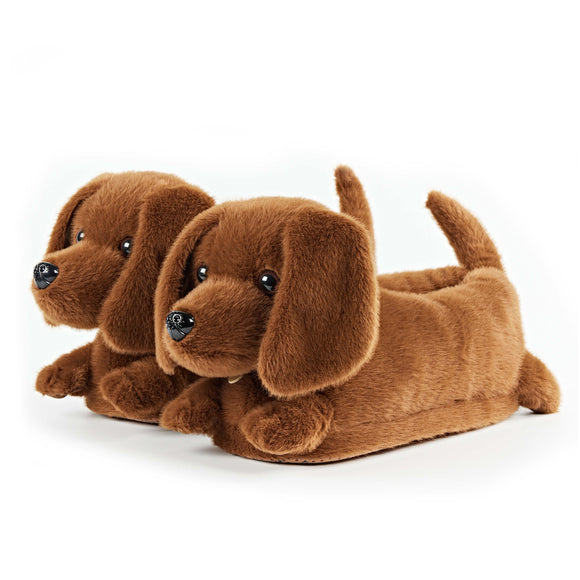 Birdie the Dachshund Kids Slippers