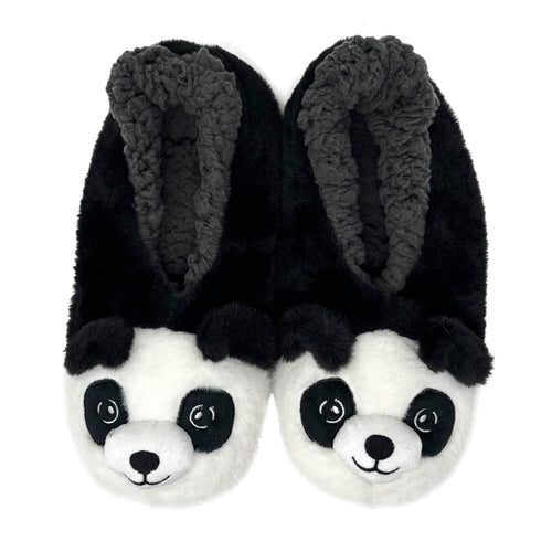 Flipzeez Panda Slippers - Medium Size, Cute Animal House Shoes For Kids