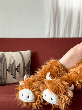Highland Cattle Slipper Socks - 0