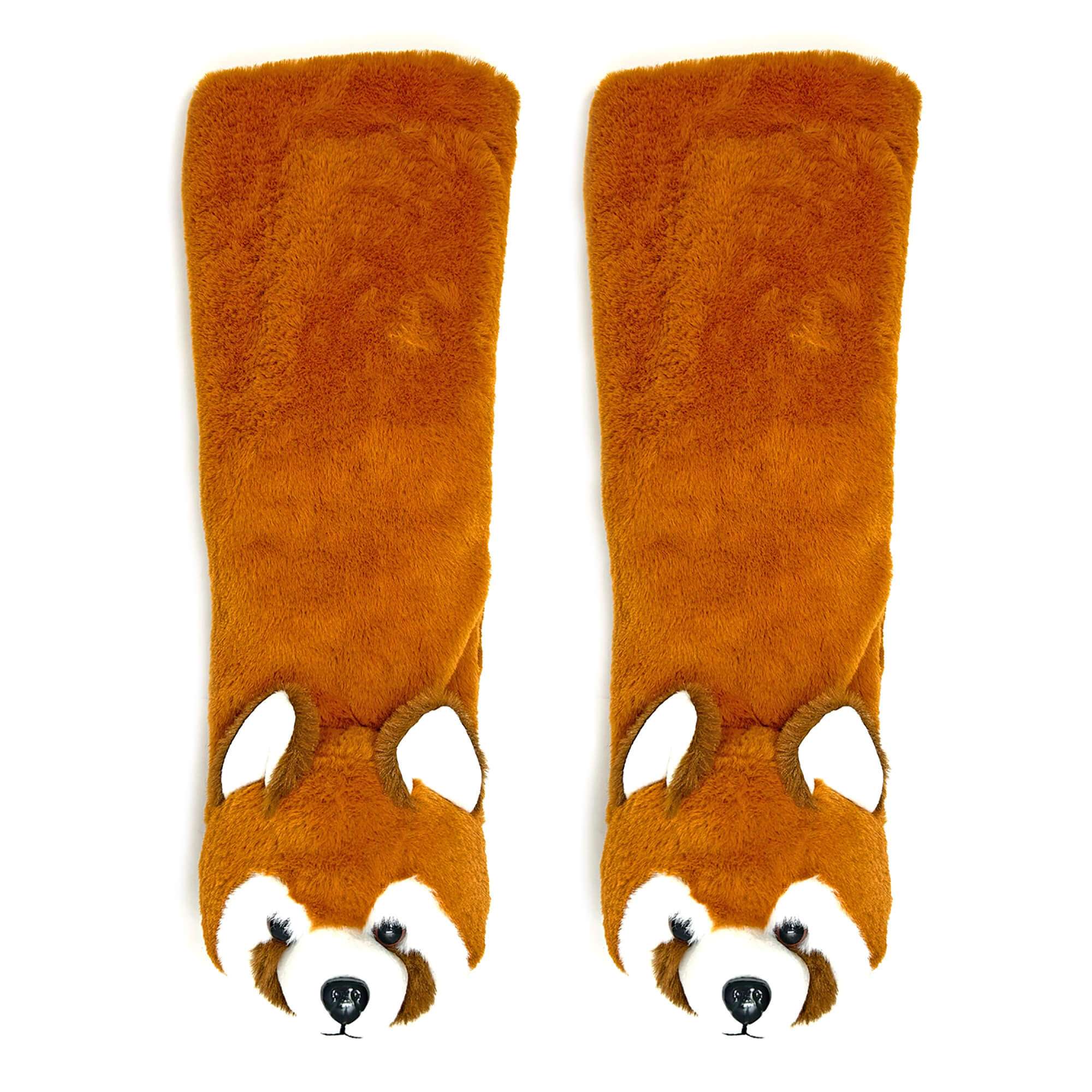 Red Panda Plush Slipper Socks for Women | Oooh Yeah! Socks