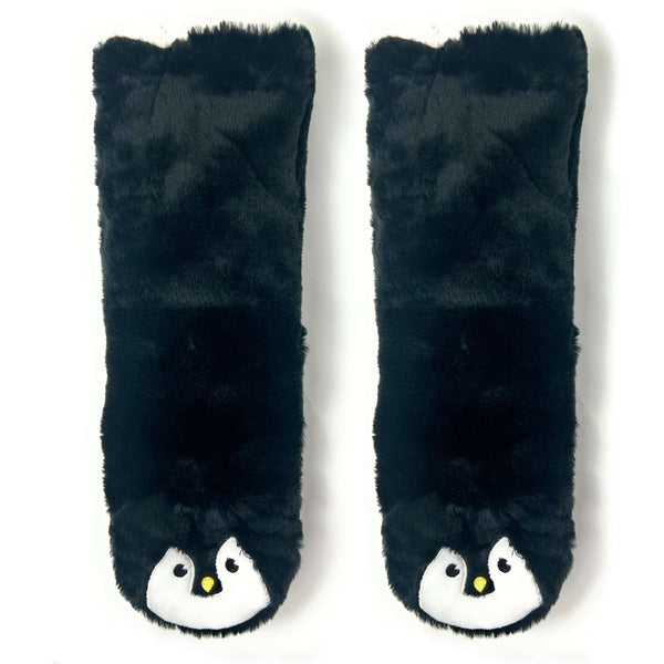 Penguin Plush Sherpa Slipper Socks for Women Oooh Yeah! Socks