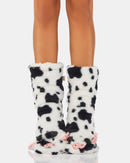 Moo Moo Plush Slipper Socks-2