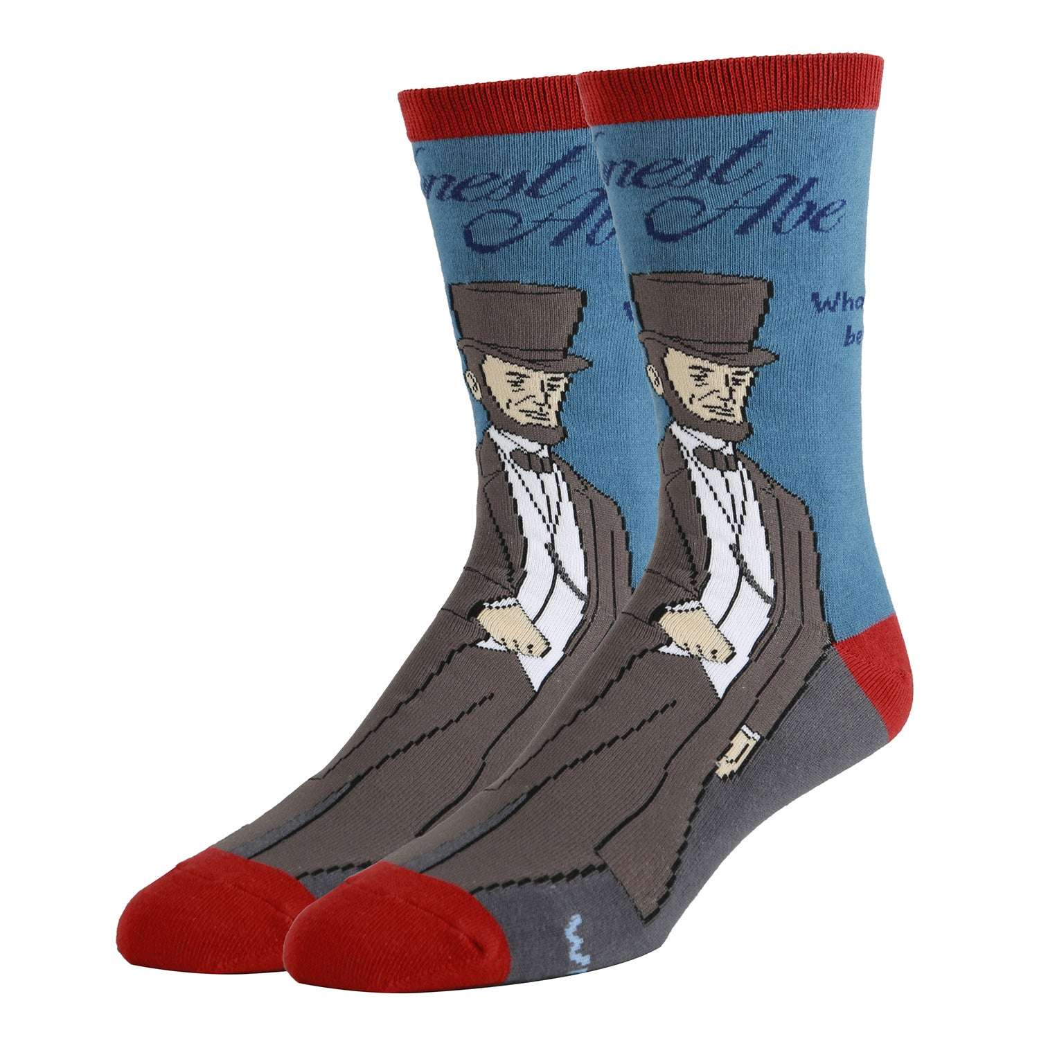 Honest Abe Socks | Novelty Crew Socks For Men