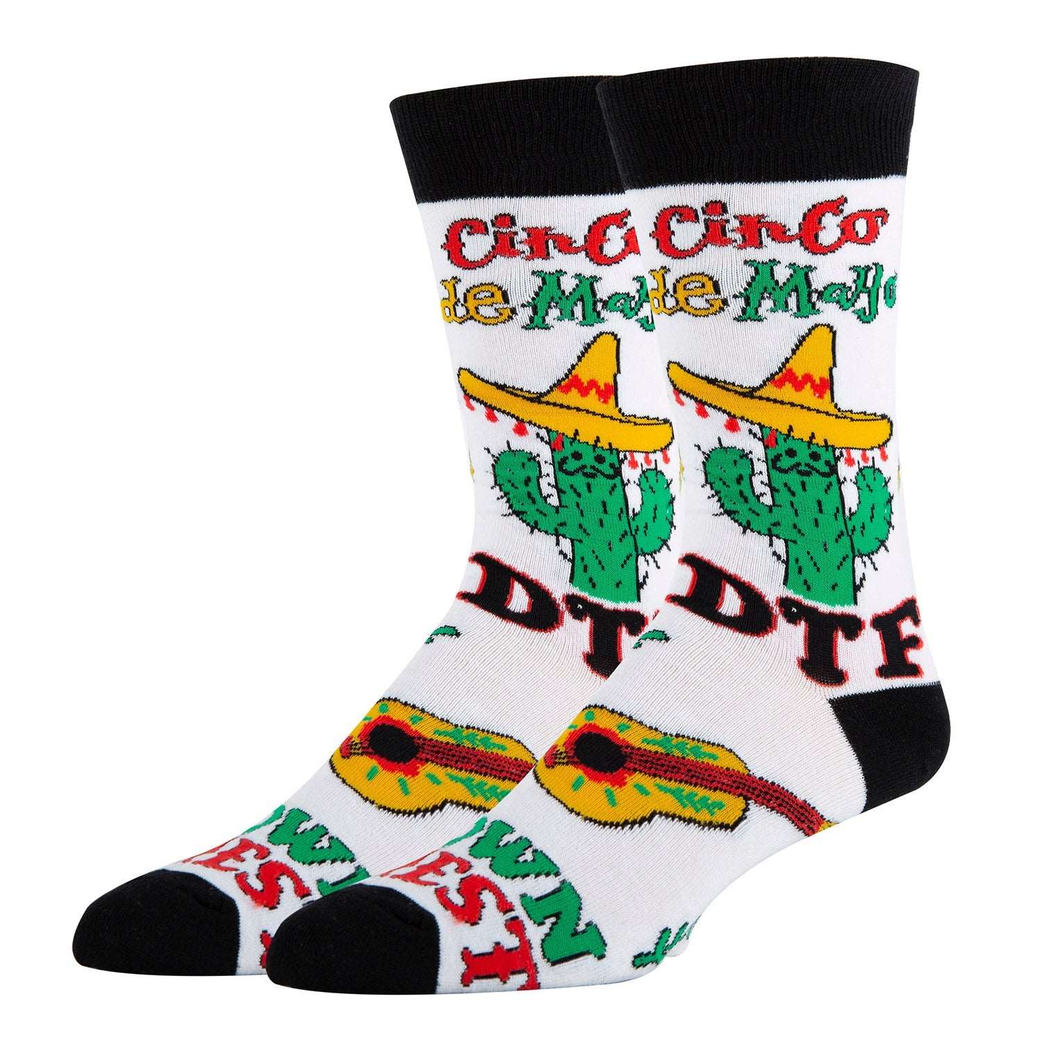 DT Fiesta! Socks | Novelty Crew Socks For Mens