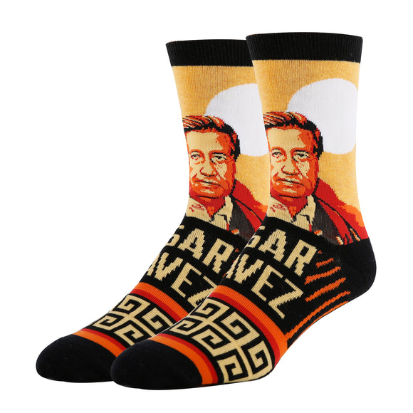 Cesar Chavez Socks | Novelty Crew Socks For Mens | Oooh Yeah! Socks