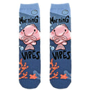 Morning Blob Vibes Socks | Novelty Crew Socks For Women