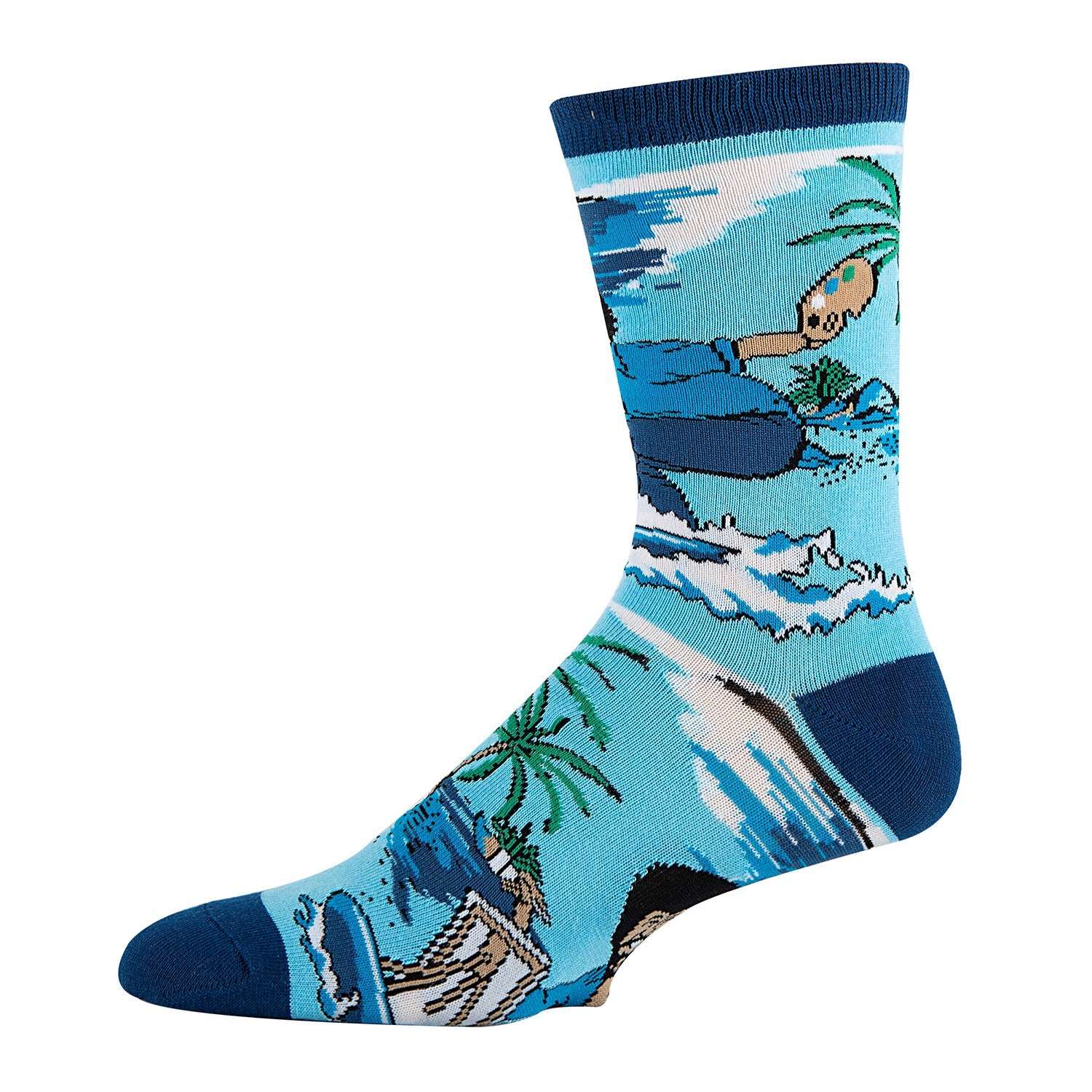 Bob Ross Waves Socks