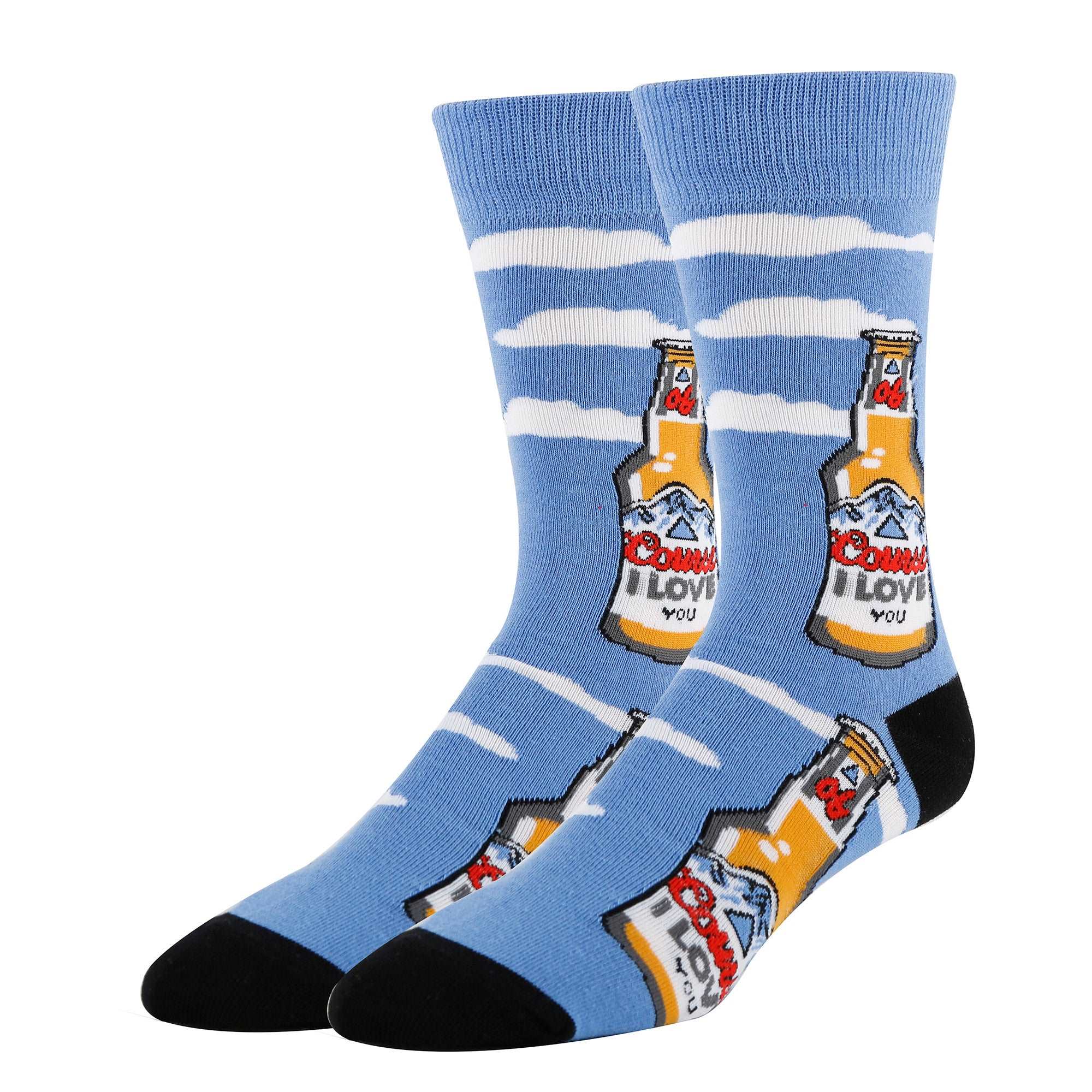 Course I Love U Socks | Funny Crew Socks for Men