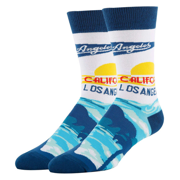 Los Angeles Socks | Funny Crew Socks for Men