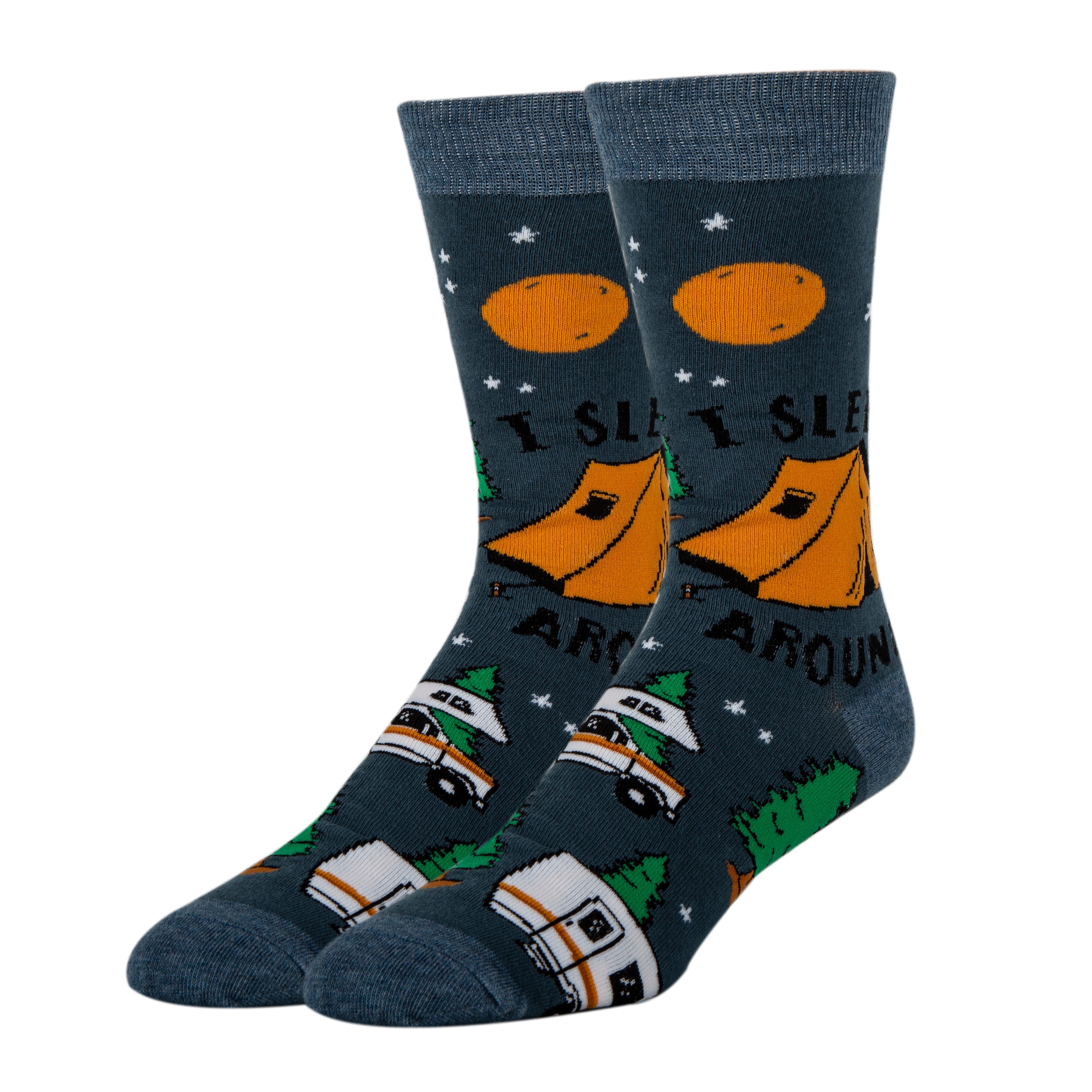 Sleep Around-Mens Crew Socks 