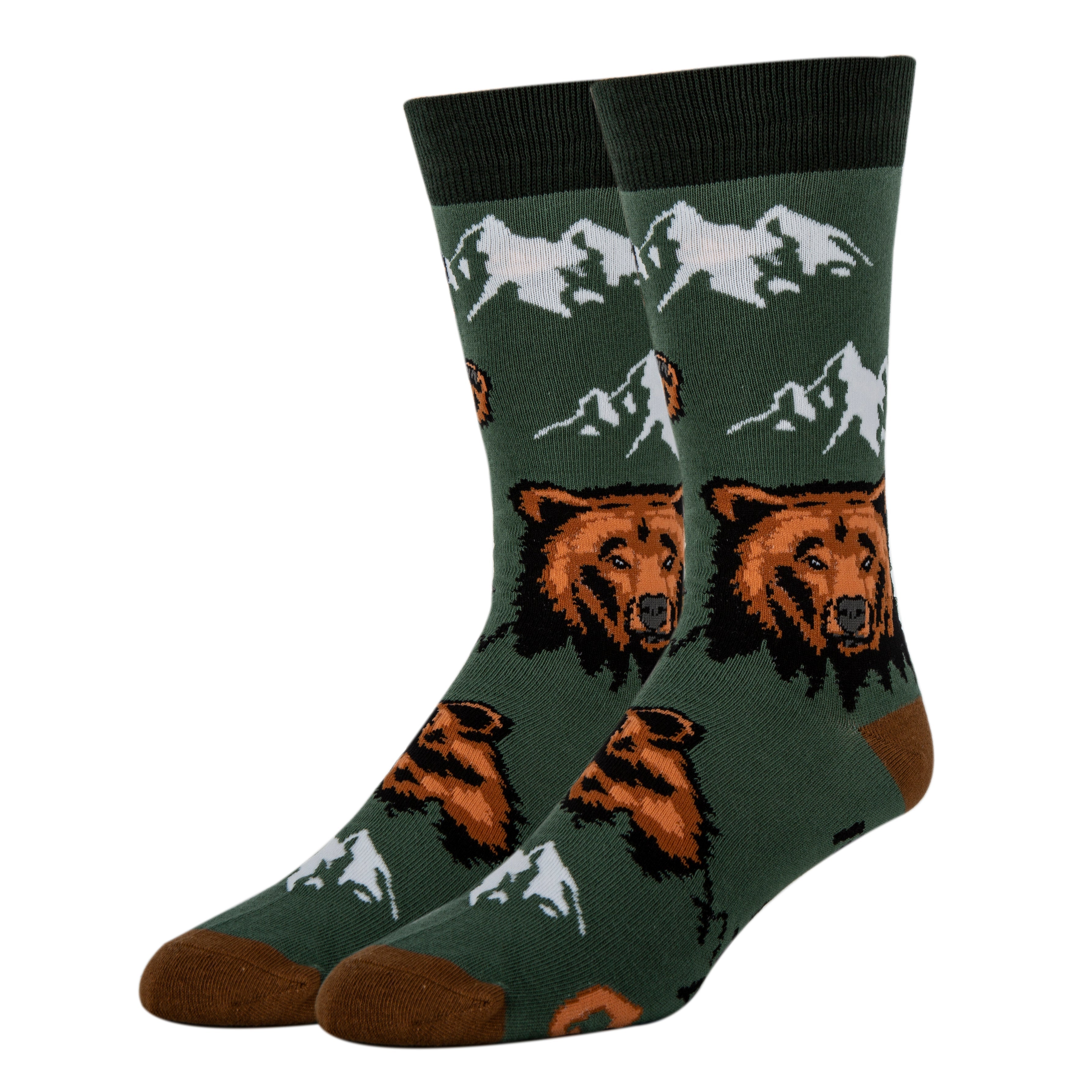 Be Grizzly-Mens Crew Socks 