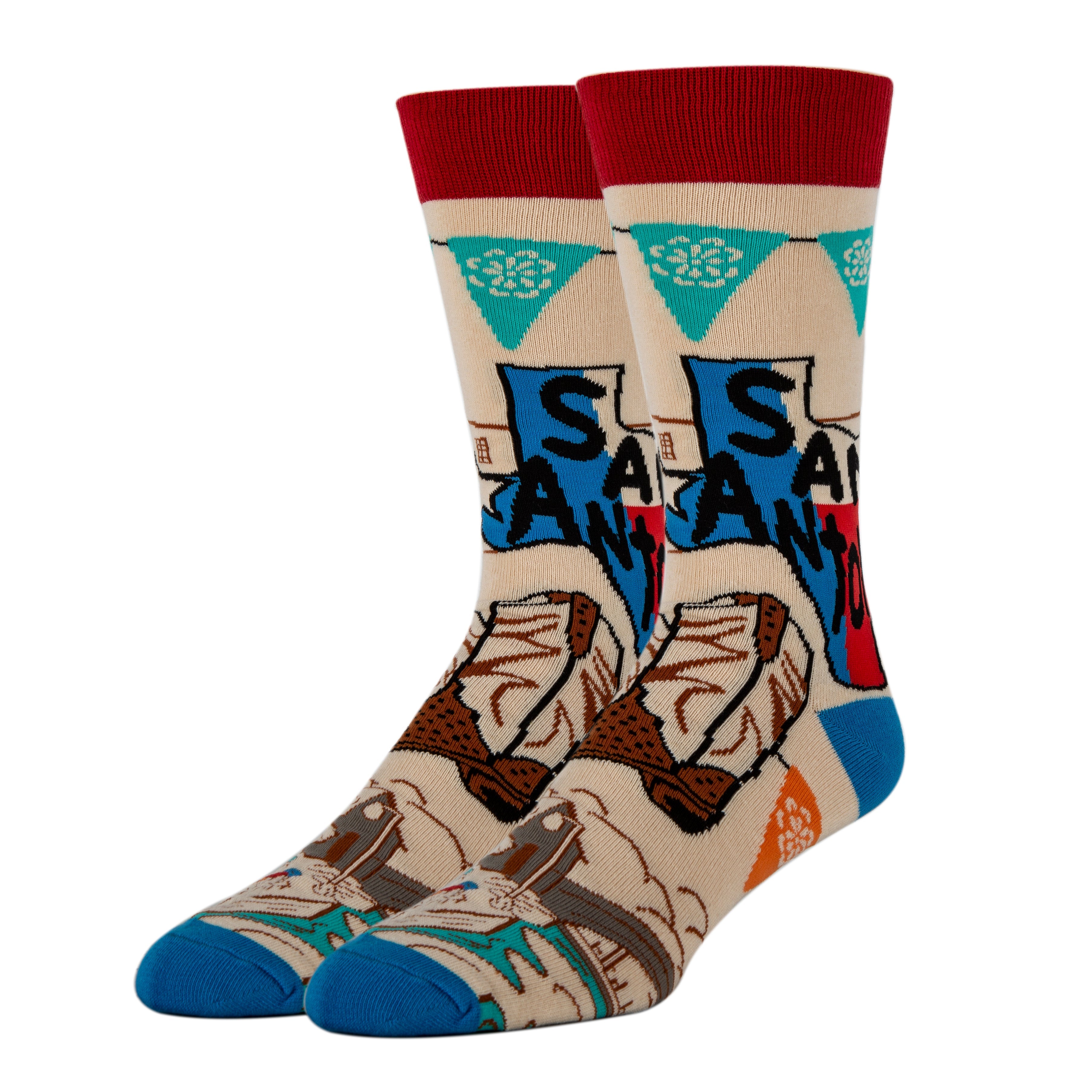 San Antonio-Mens Crew Socks 