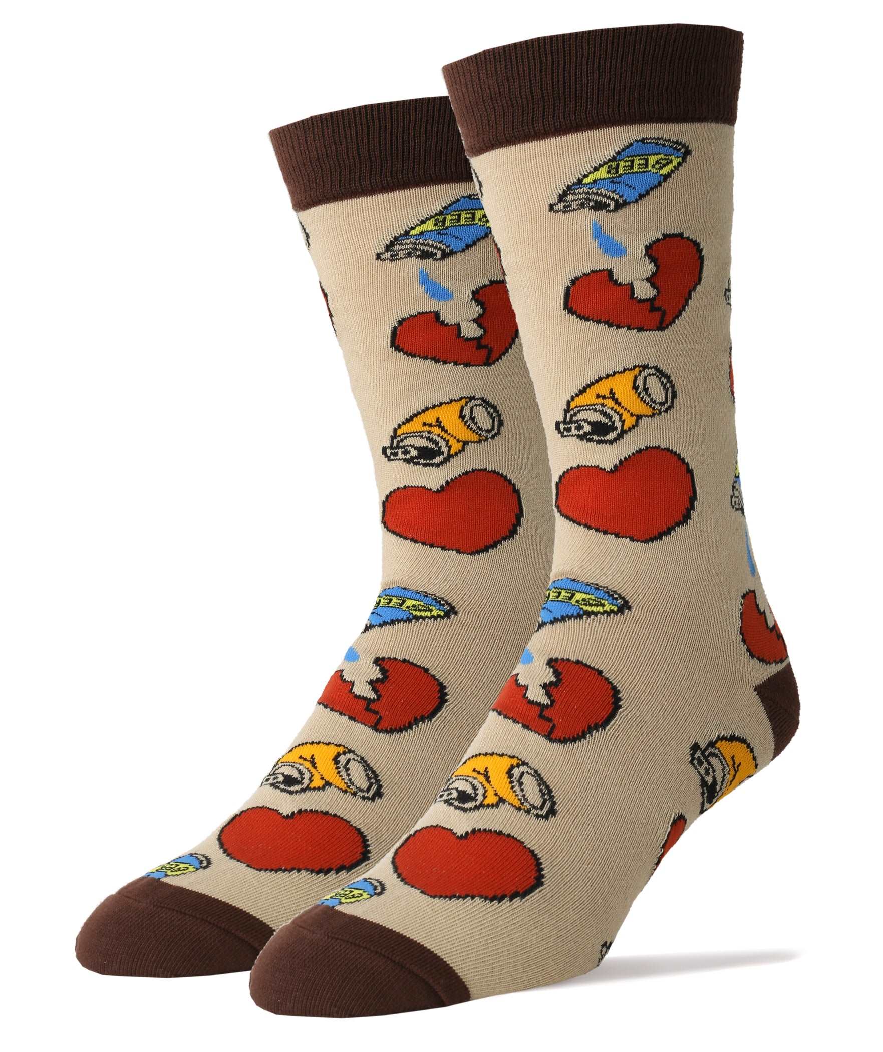 Drunk N Love Socks | Novelty Crew Socks For Men