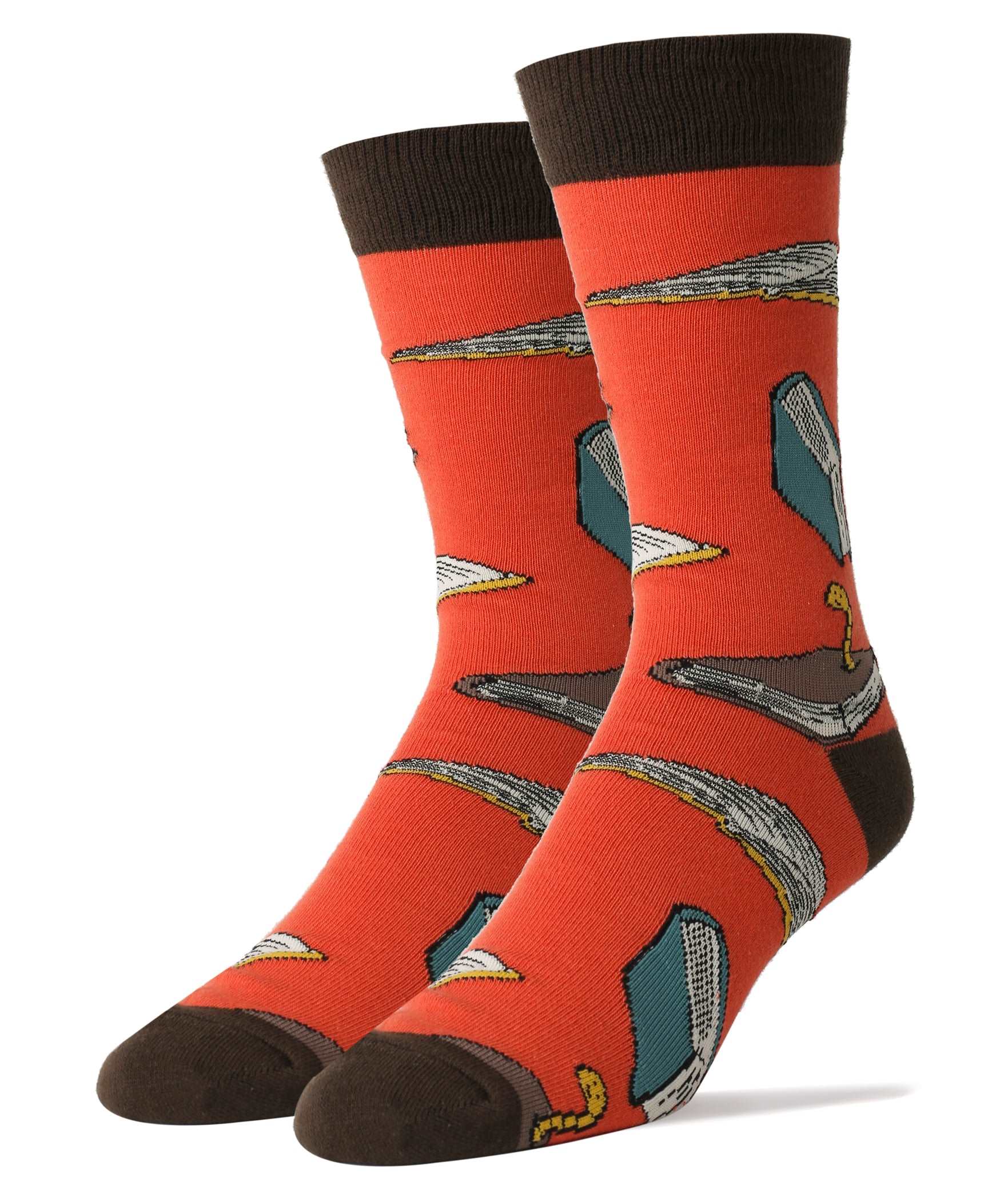 Book Worm Socks | Novelty Crew Socks For Men