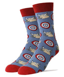Bulls Eye Socks | Novelty Crew Socks For Men