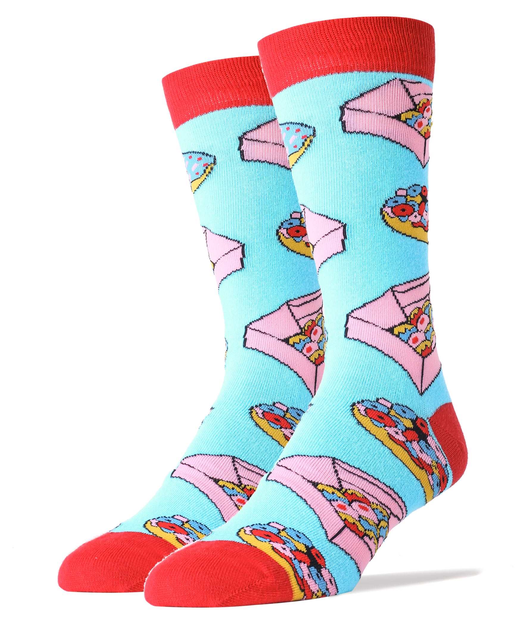 Donut Box Socks | Novelty Crew Socks For Men