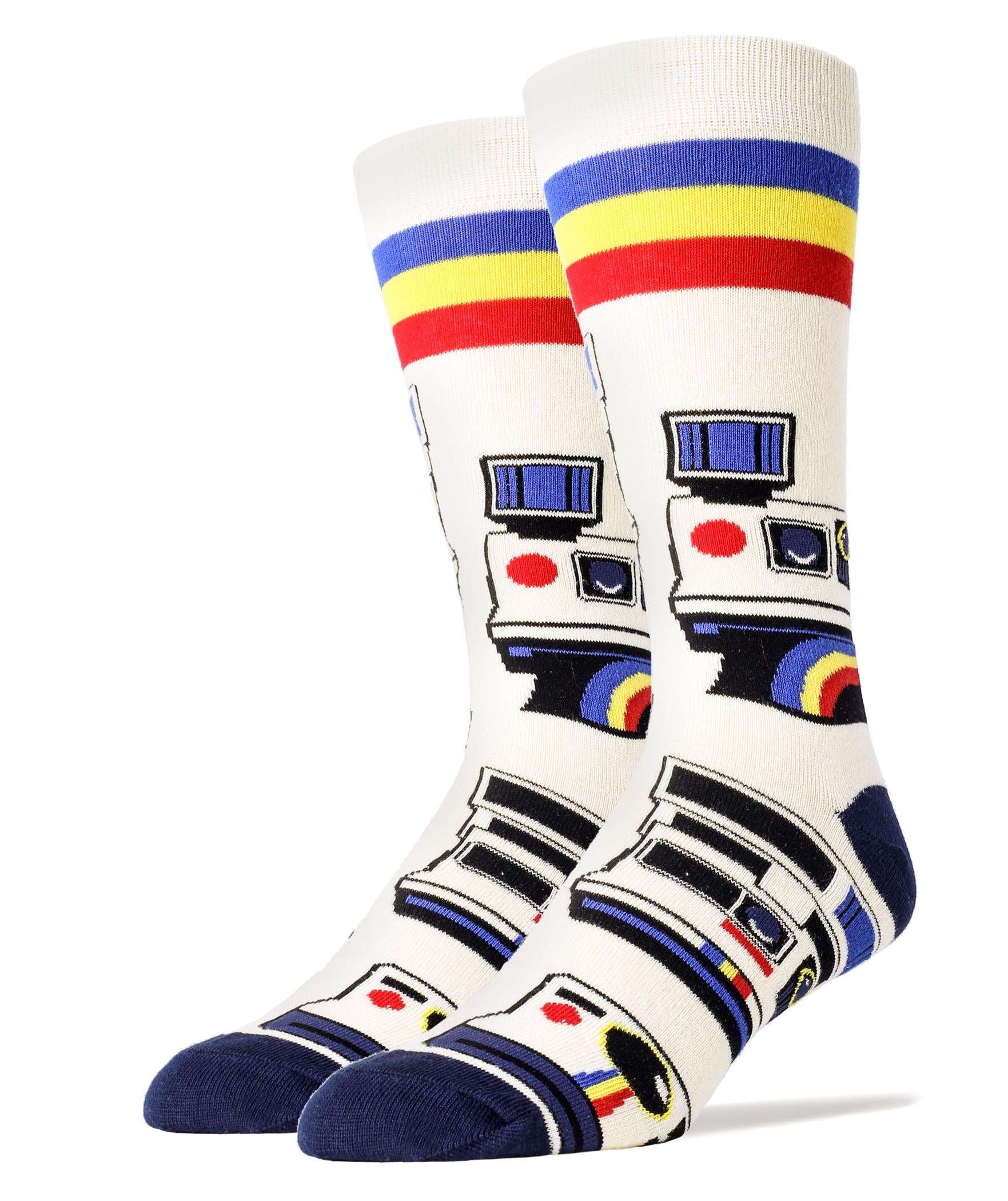 Camera Magic Socks | Novelty Crew Socks For Men