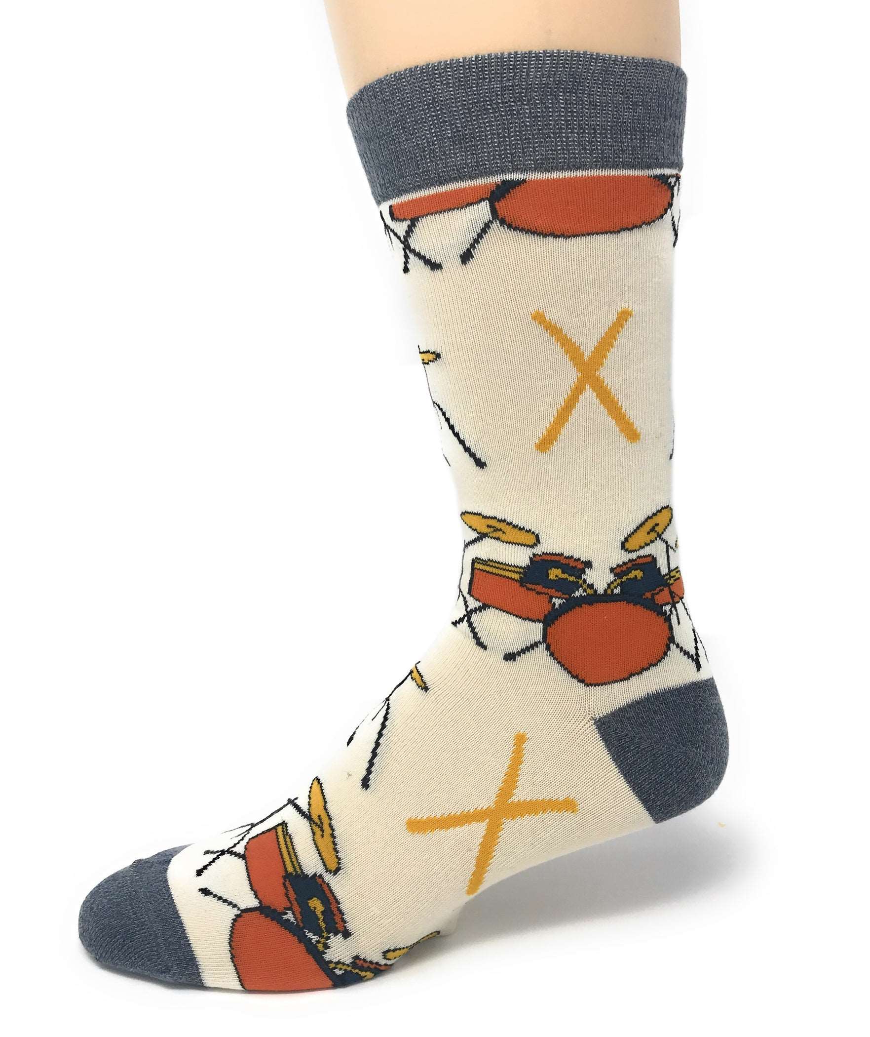 Drums Socks | Novelty Crew Socks For Men