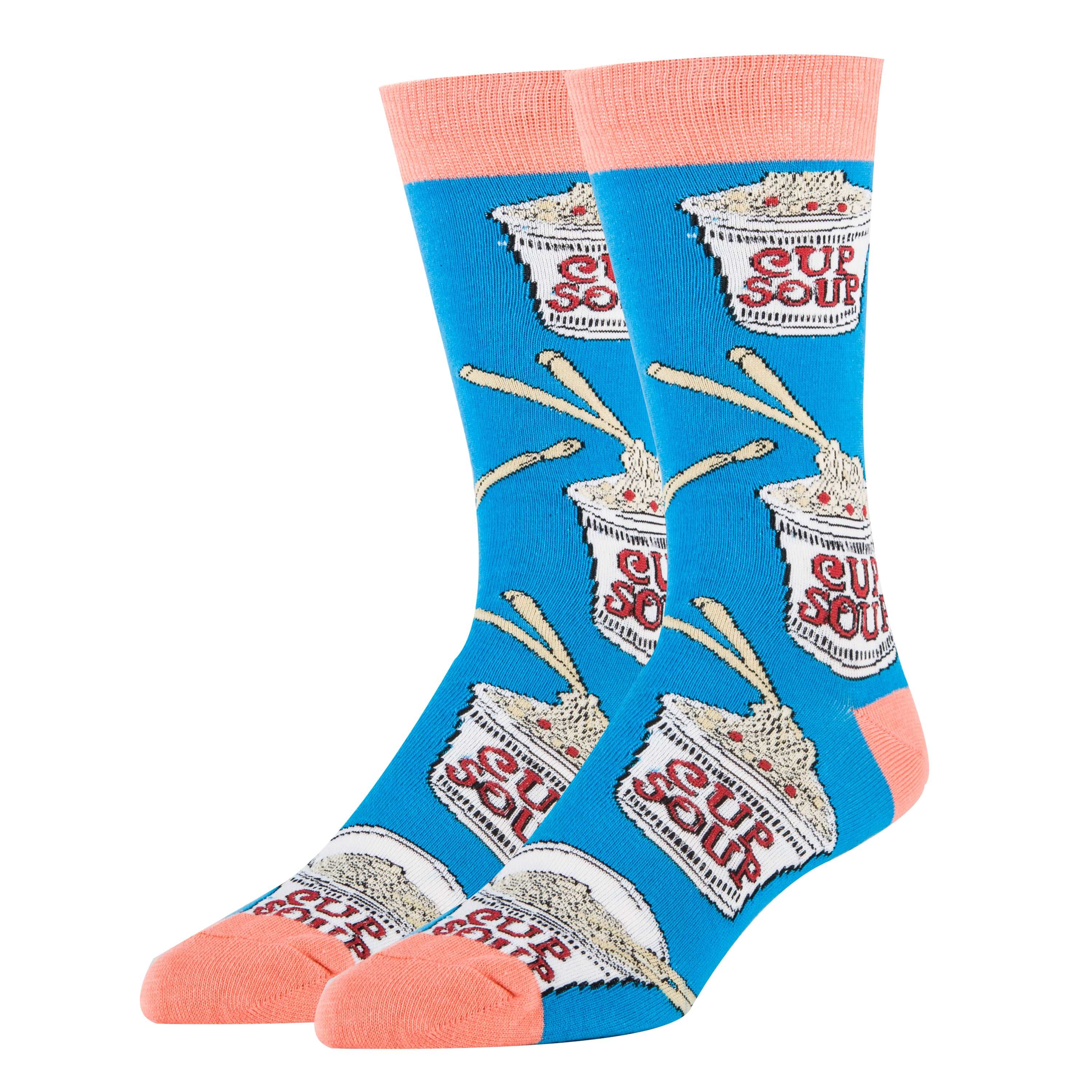 Cup a Soup Socks | Novelty Crew Socks For Men