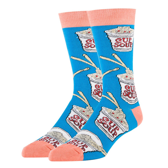 Cup a Soup Socks | Novelty Crew Socks For Men