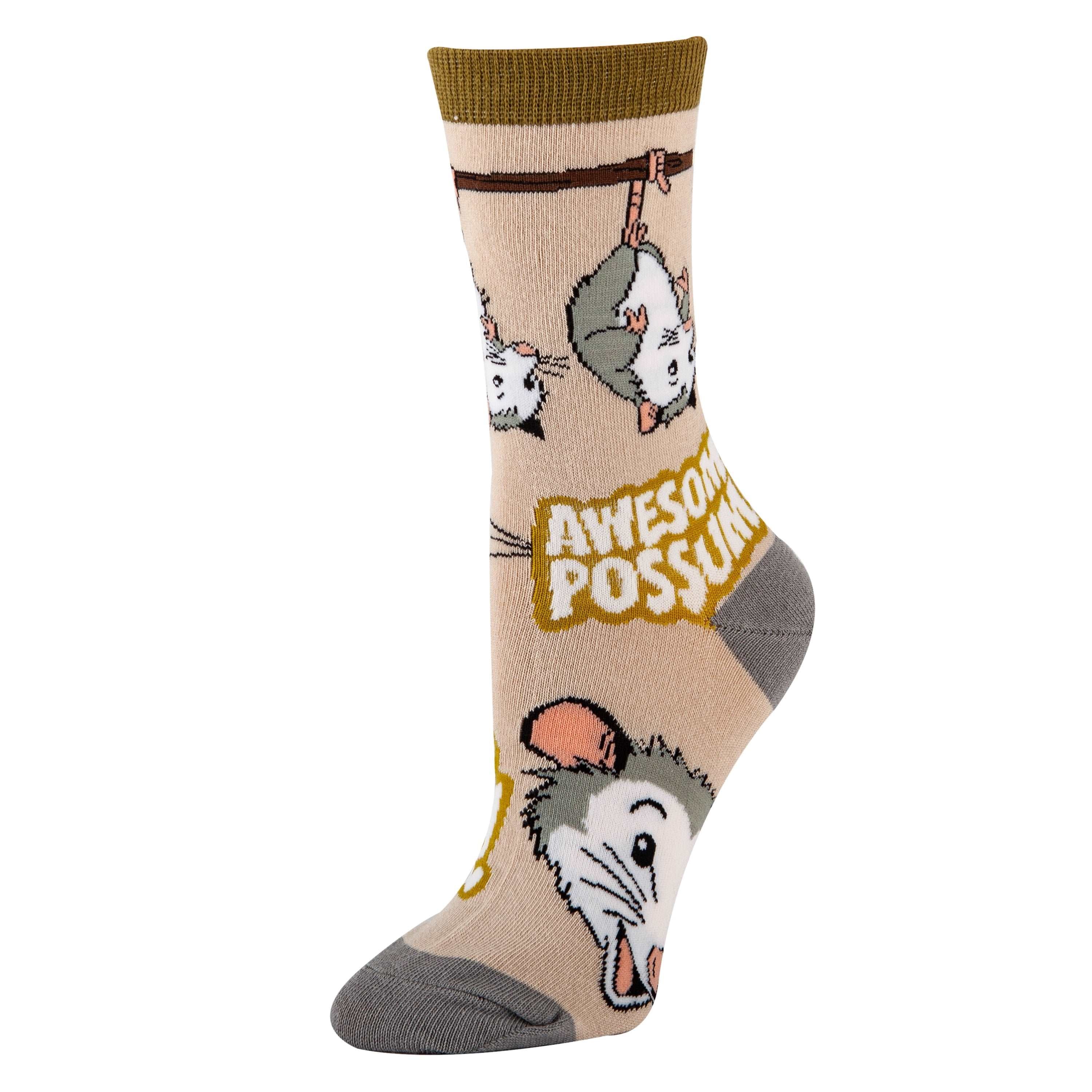 anything-is-possumble-womens-crew-socks-4-oooh-yeah-socks