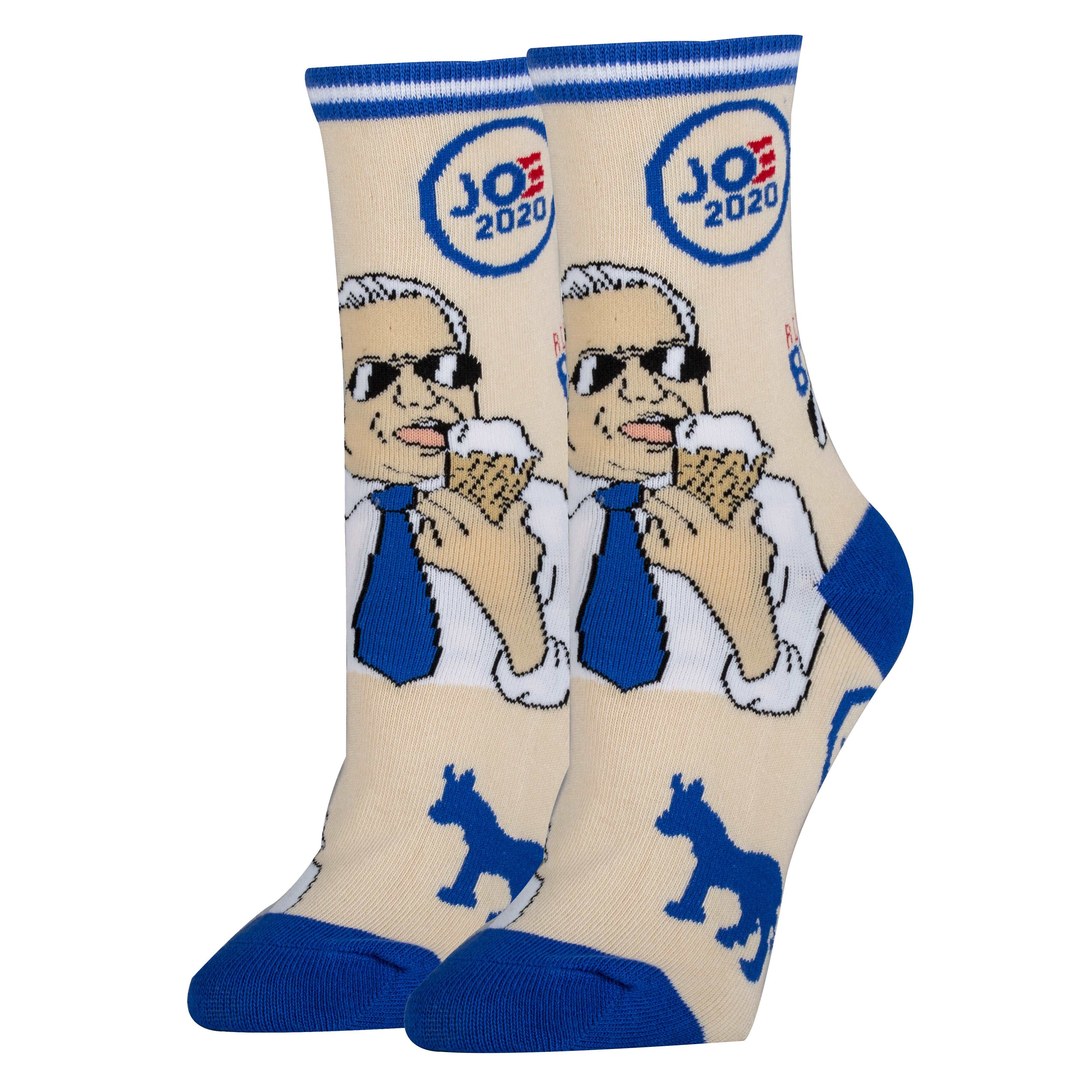 Biden My Time Socks | Novelty Crew Socks For Women