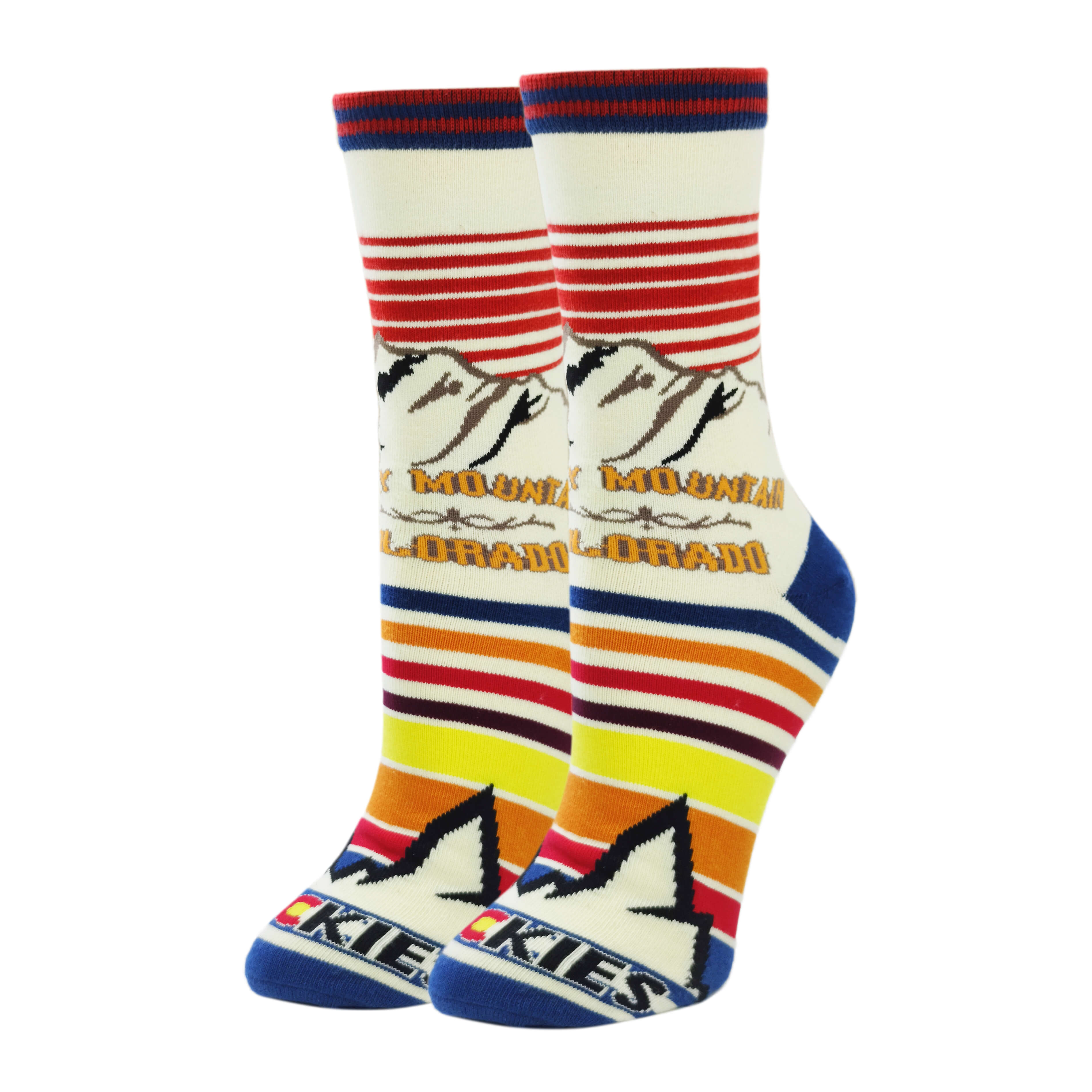 Rocky Mtn Socks | Novelty Crew Socks For Womens